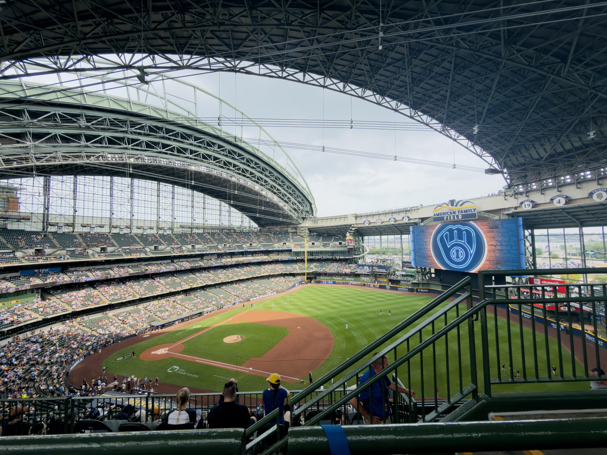 Real Fan View taken from Section 412 at American Family Field by Fabian D