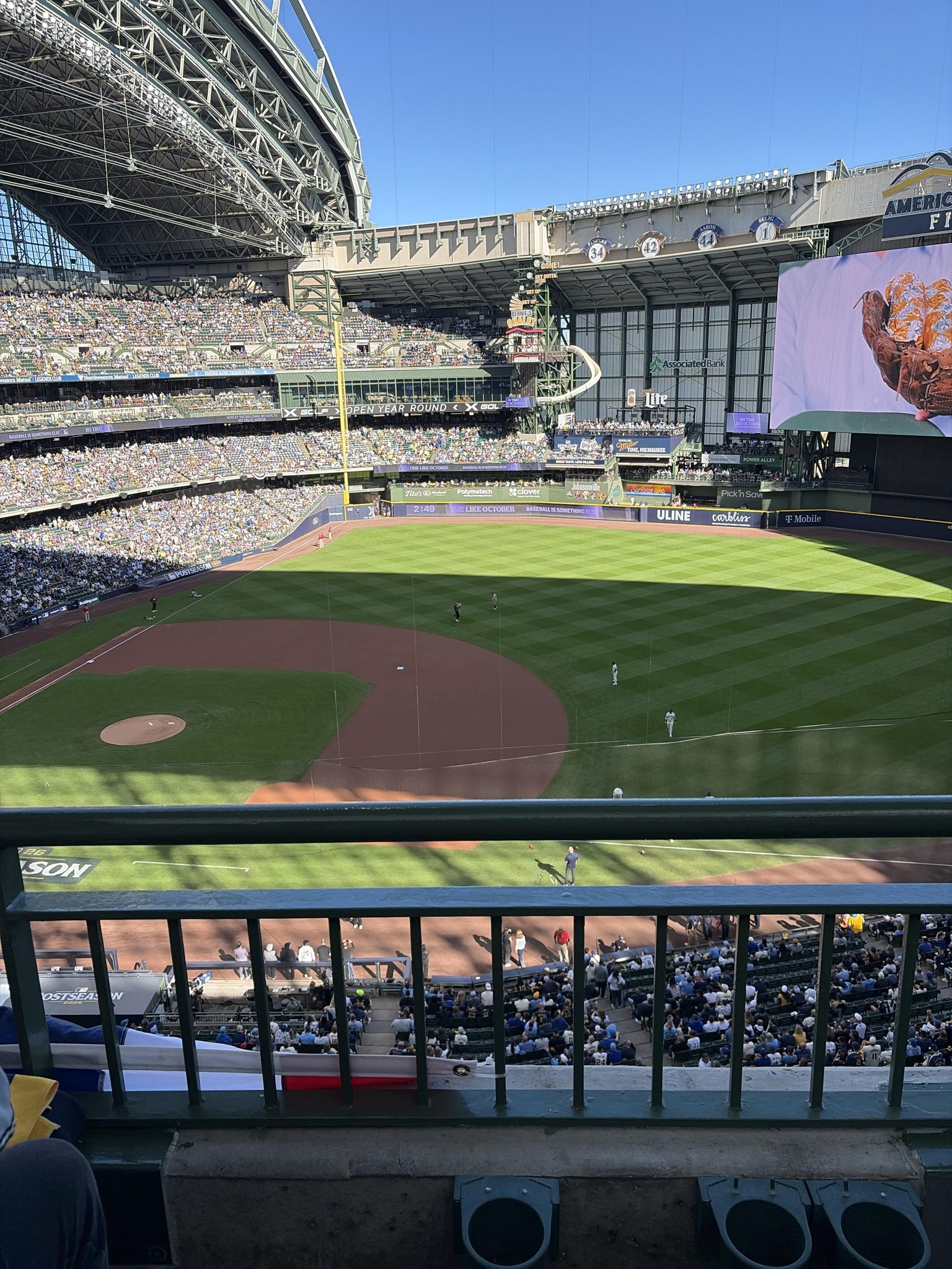 Real Fan View taken from Section 413 at American Family Field by Caitlin R