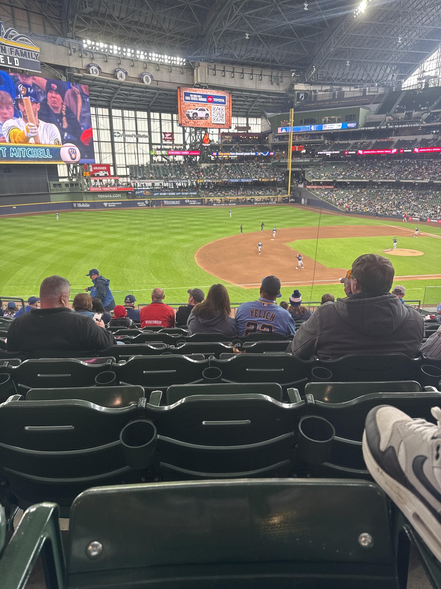 Real Fan View taken from Section 416 at American Family Field by Anonymous User
