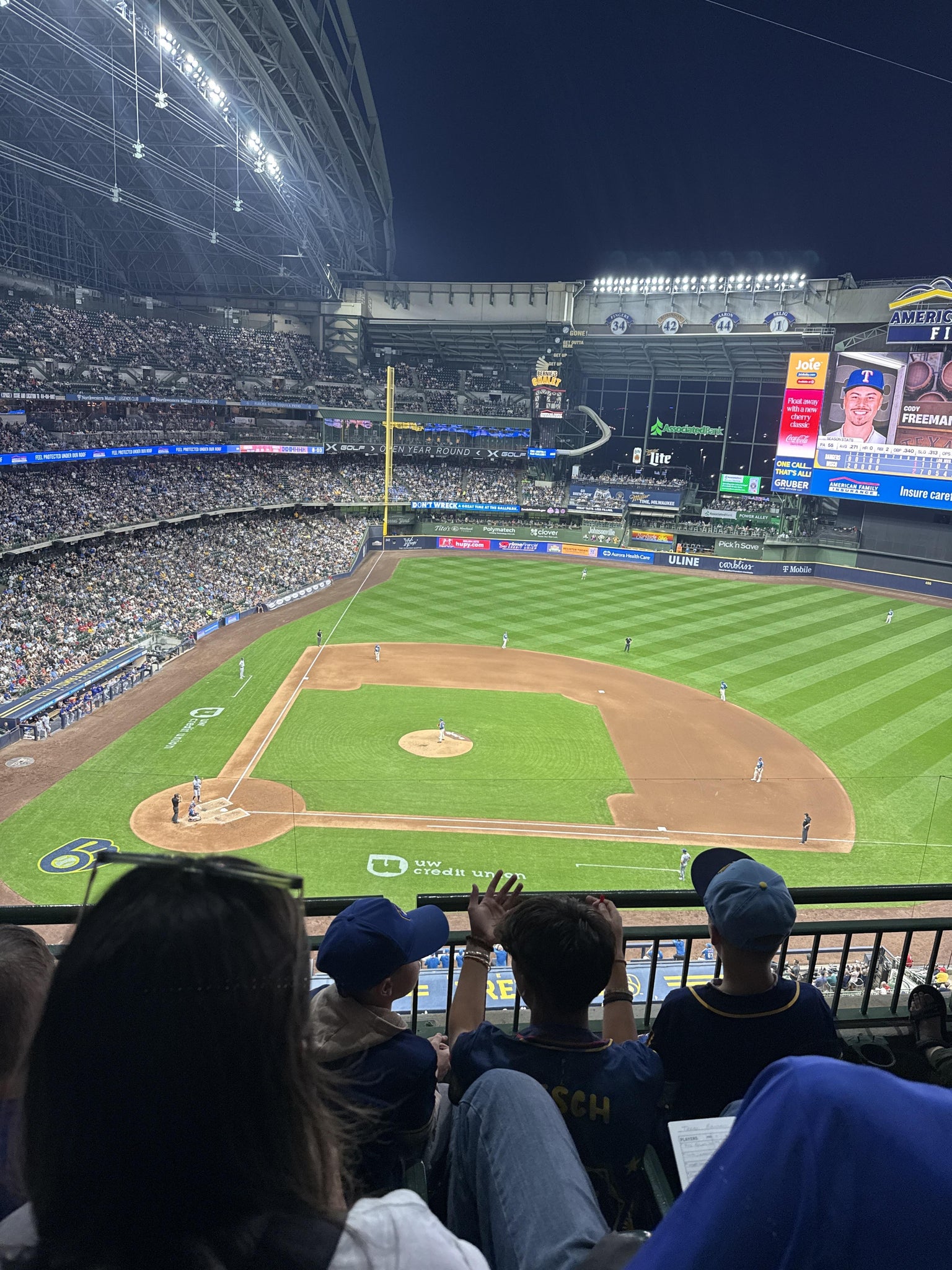 Real Fan View taken from Section 416 at American Family Field by Lisa J
