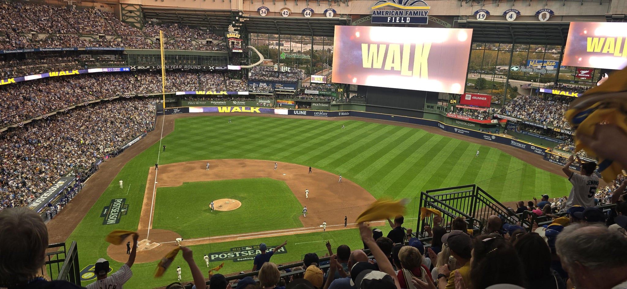 Real Fan View taken from Section 417 at American Family Field by Doran K
