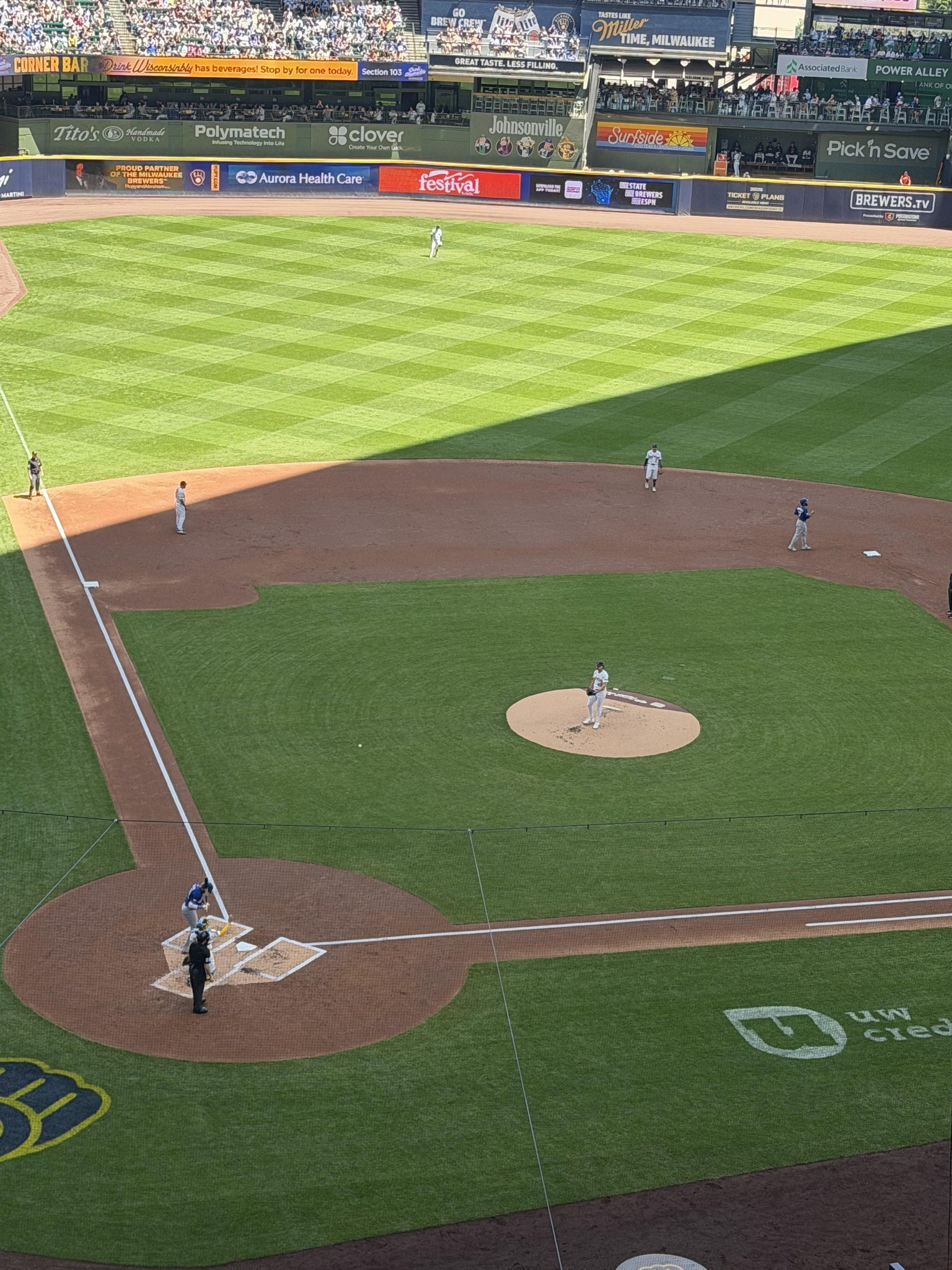 Real Fan View taken from Section 419 at American Family Field by Michael G
