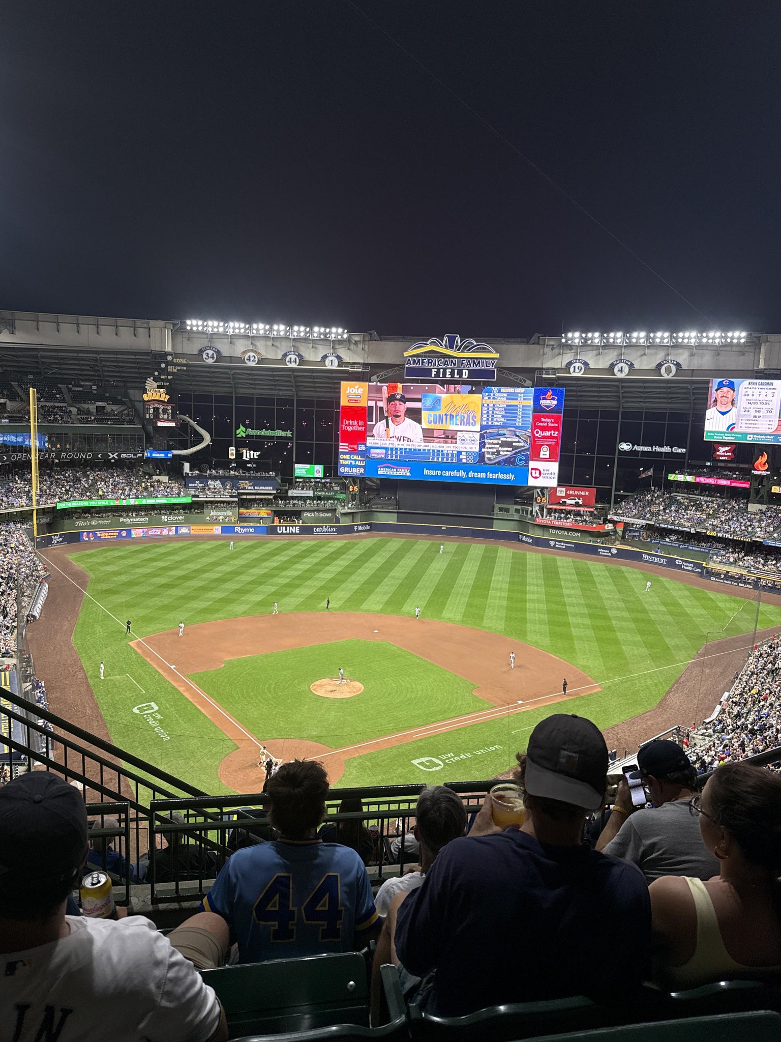 Real Fan View taken from Section 420 at American Family Field by Melissa B