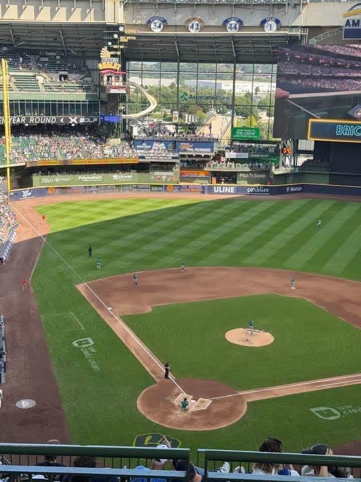 Real Fan View taken from Section 420 at American Family Field by Ann S