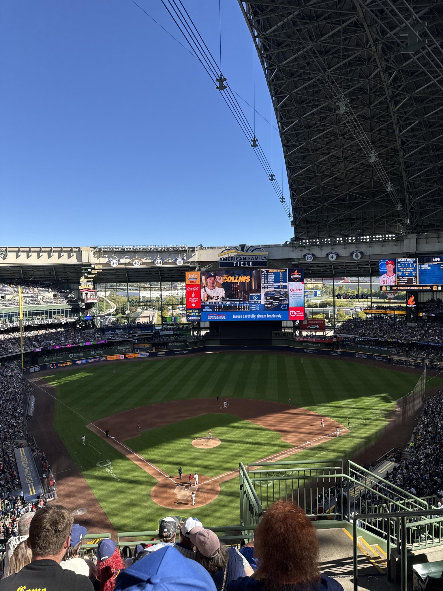 Real Fan View taken from Section 421 at American Family Field by Marta V