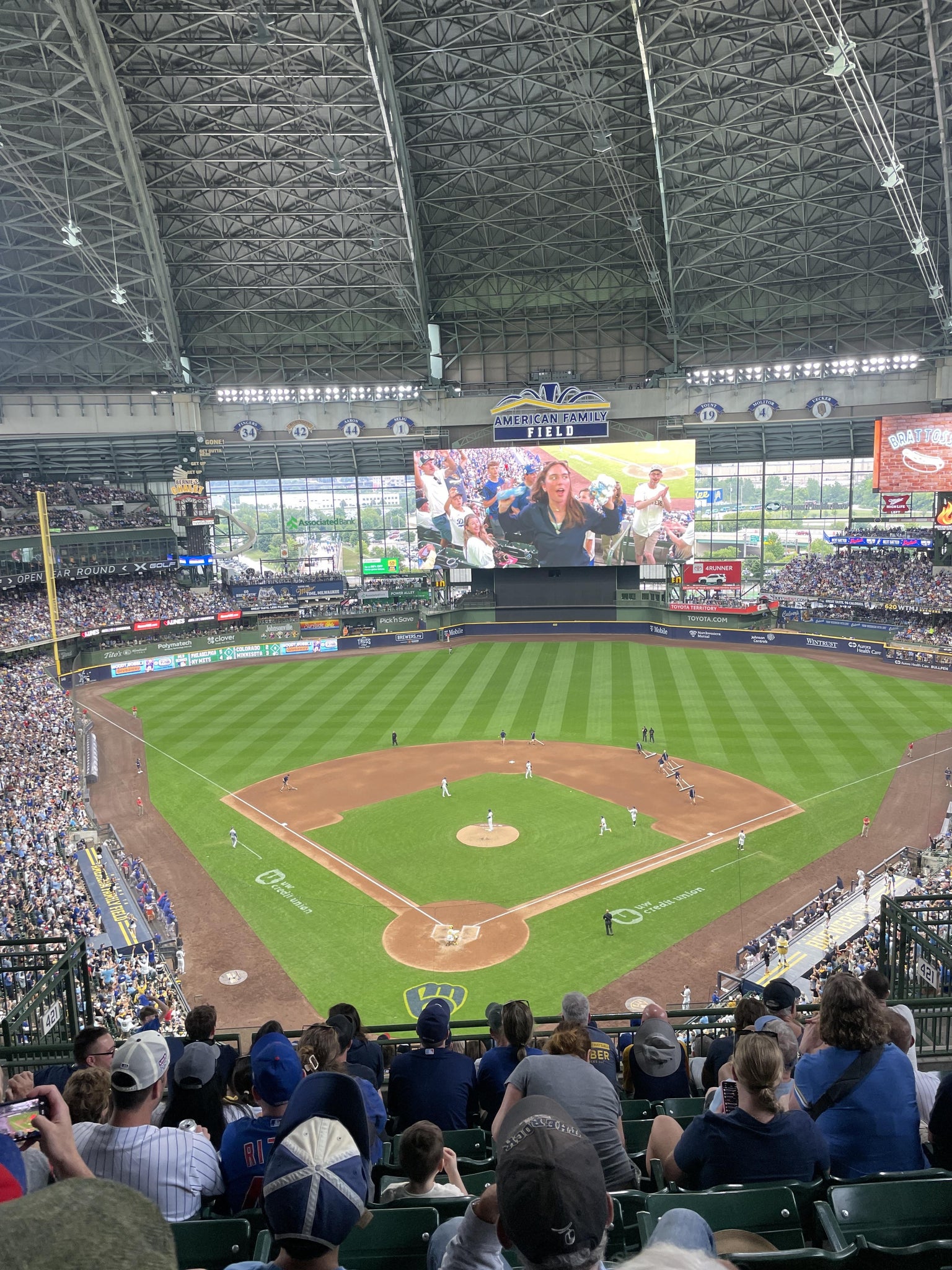 Real Fan View taken from Section 421 at American Family Field by Anonymous User