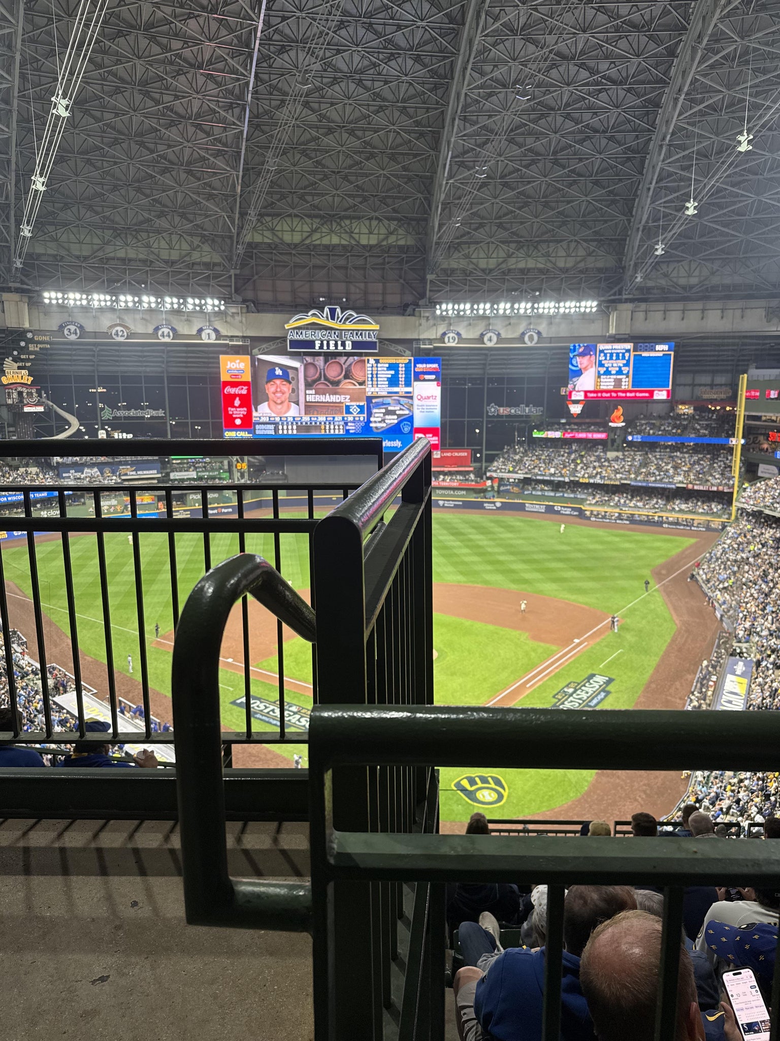 Real Fan View taken from Section 423 at American Family Field by Brooke A