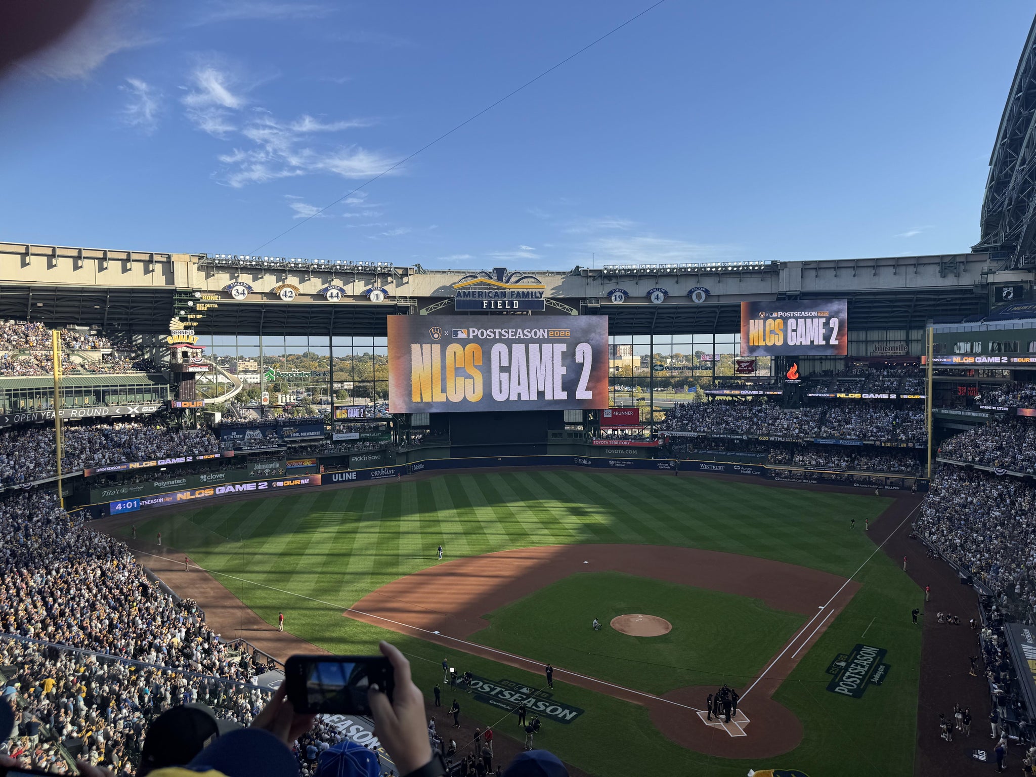 Real Fan View taken from Section 424 at American Family Field by Robert M