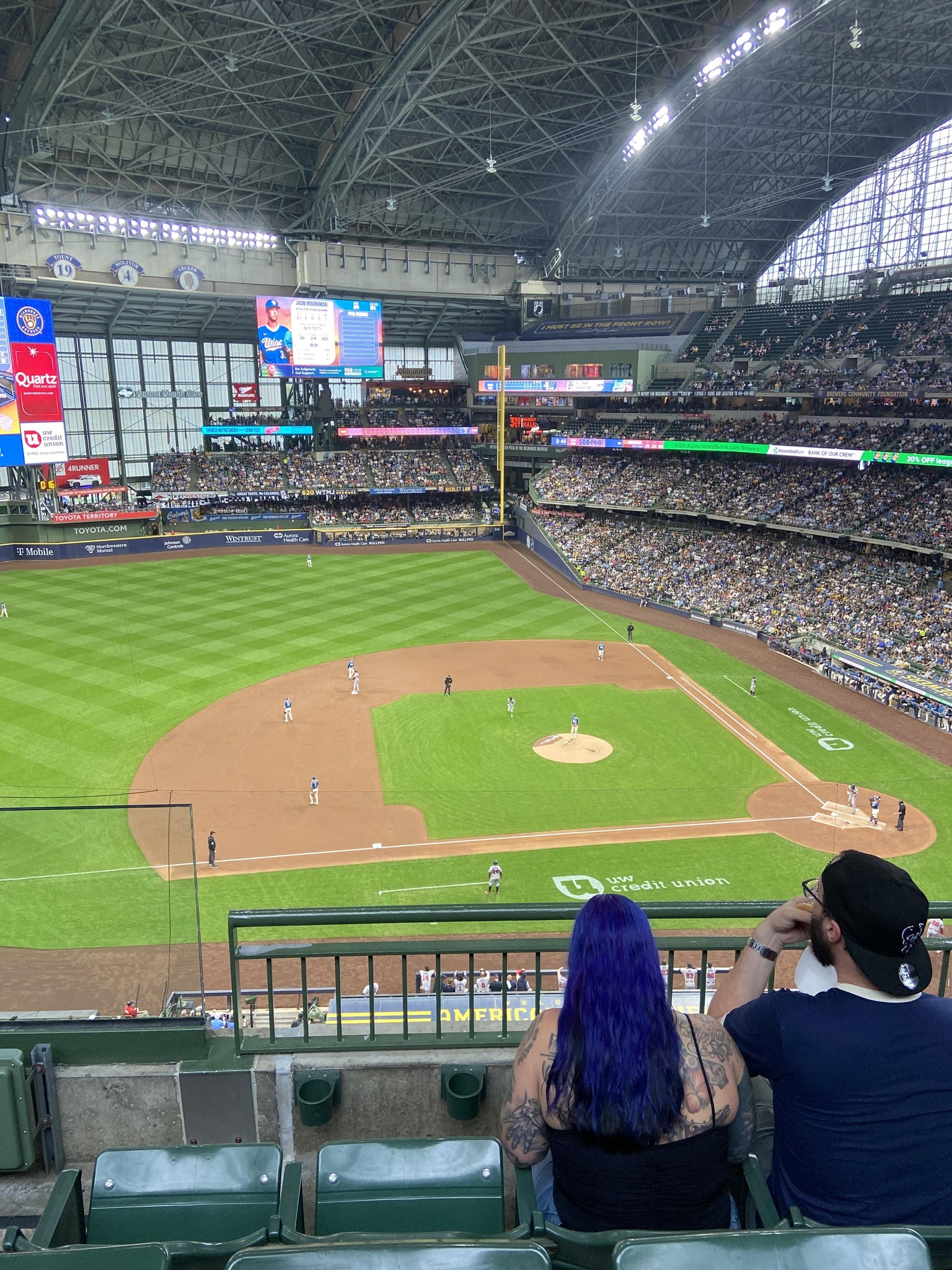 Real Fan View taken from Section 429 at American Family Field by Sharlene V