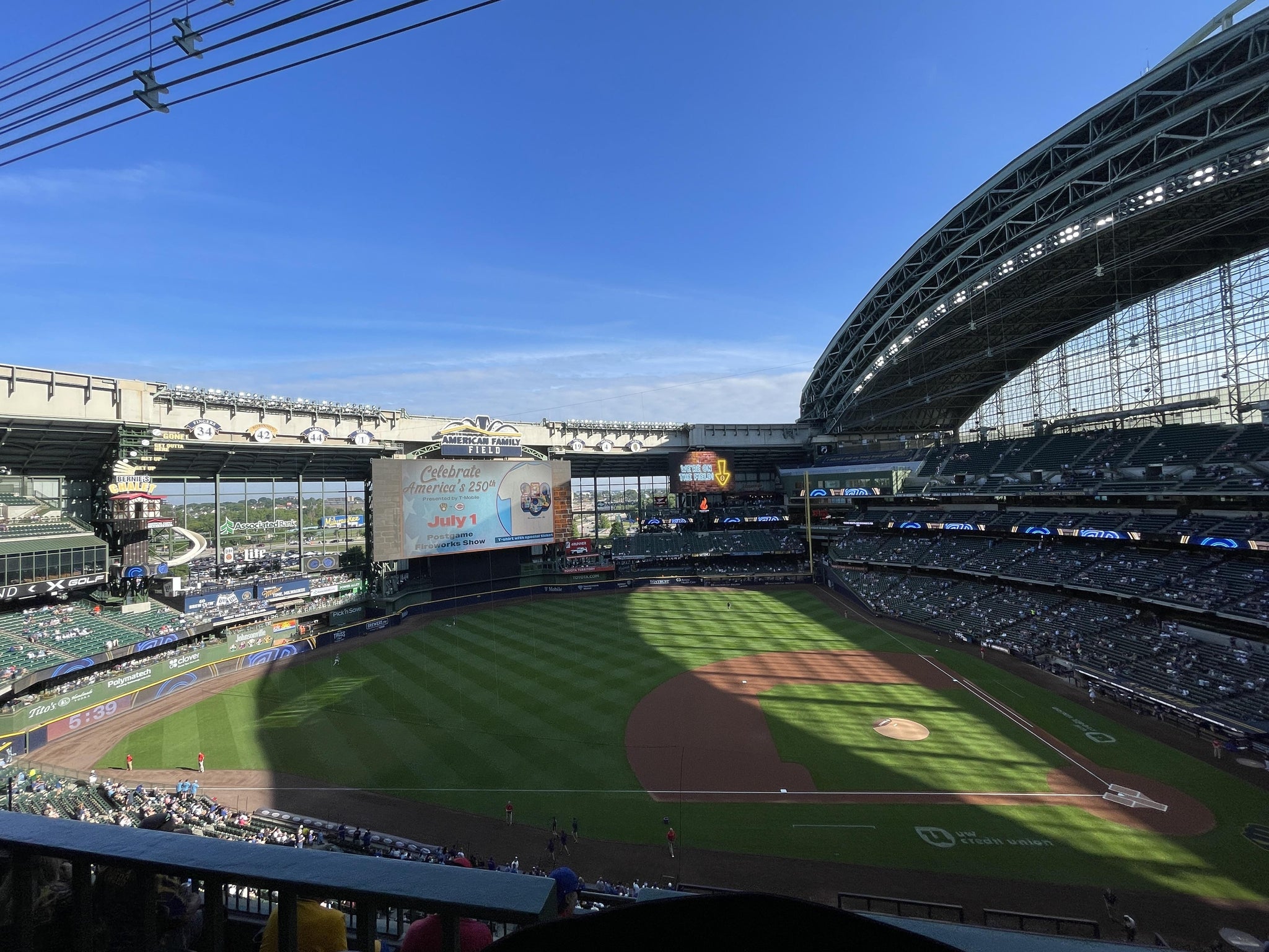 Real Fan View taken from Section 430 at American Family Field by Kim K
