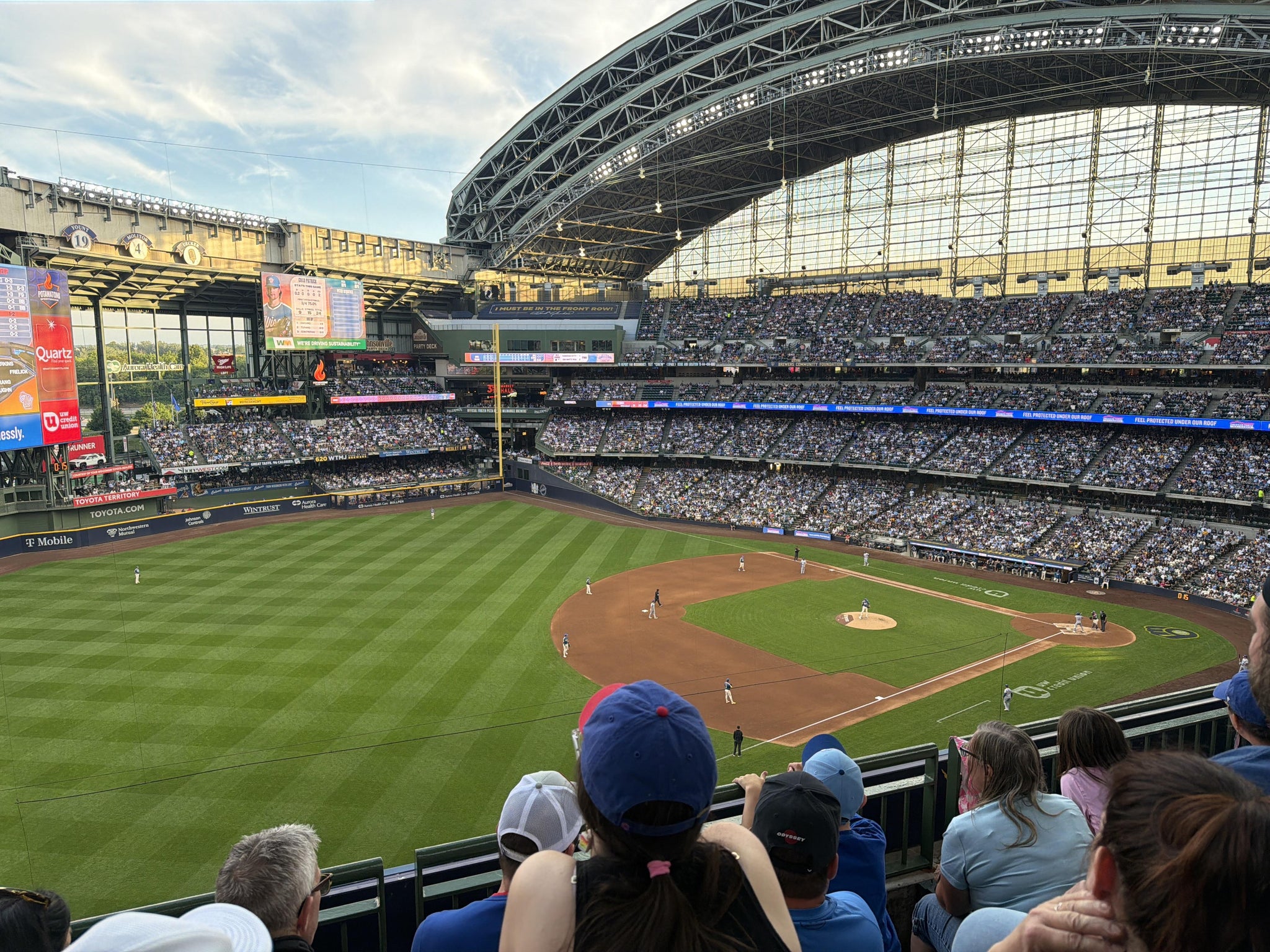 Real Fan View taken from Section 434 at American Family Field by Darshil P
