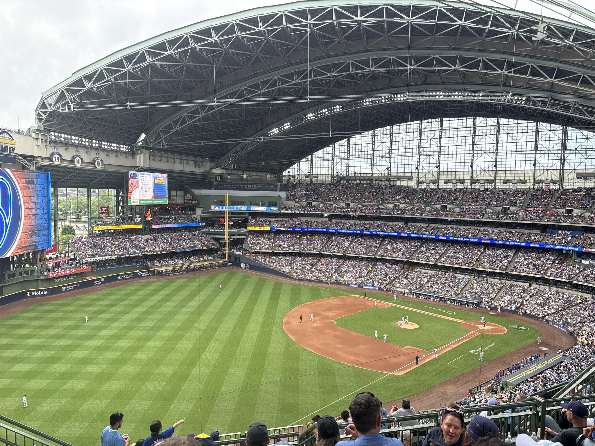 Real Fan View taken from Section 436 at American Family Field by Elizabeth Z