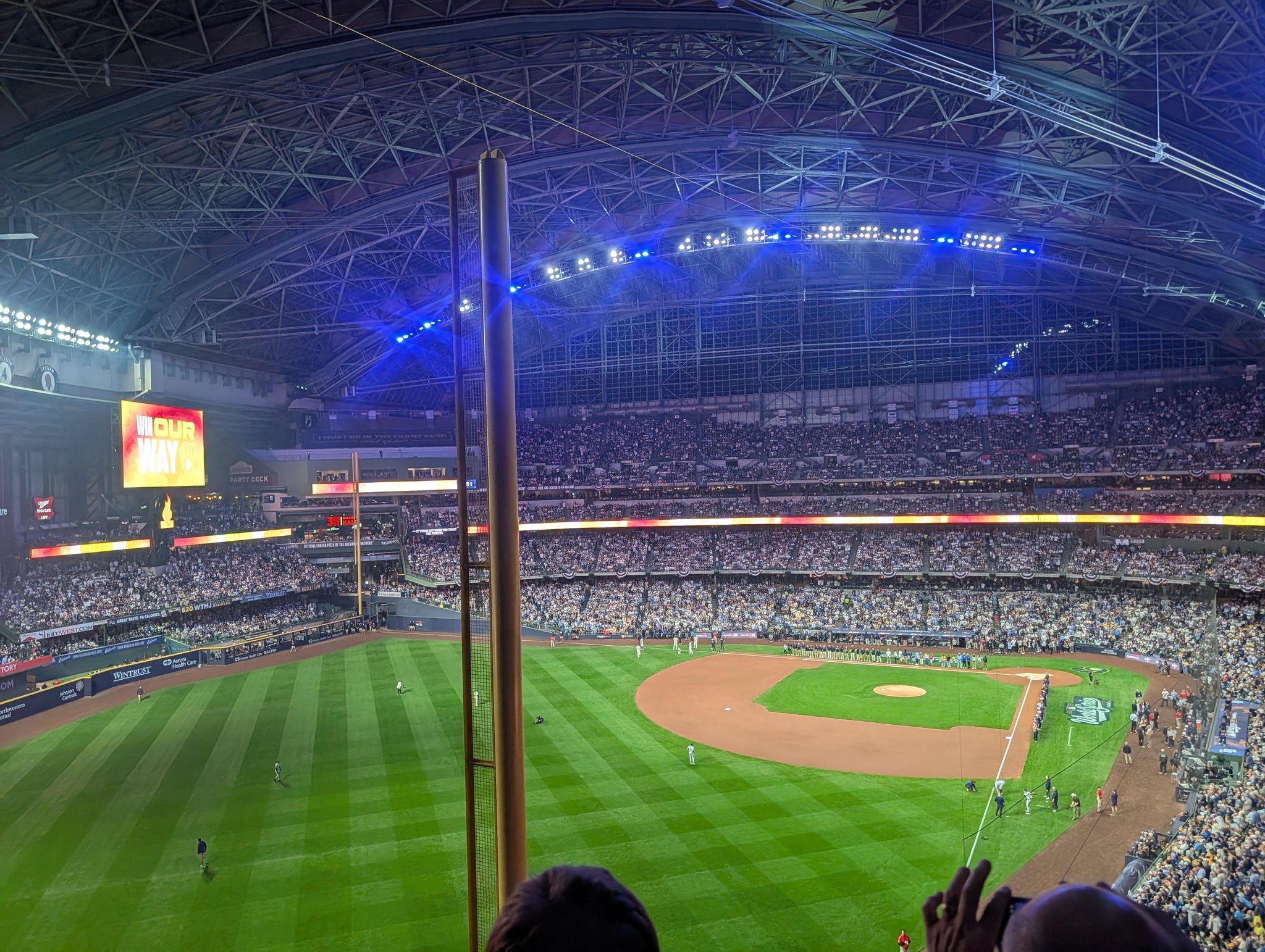 Real Fan View taken from Section 439 at American Family Field by Nicholas B