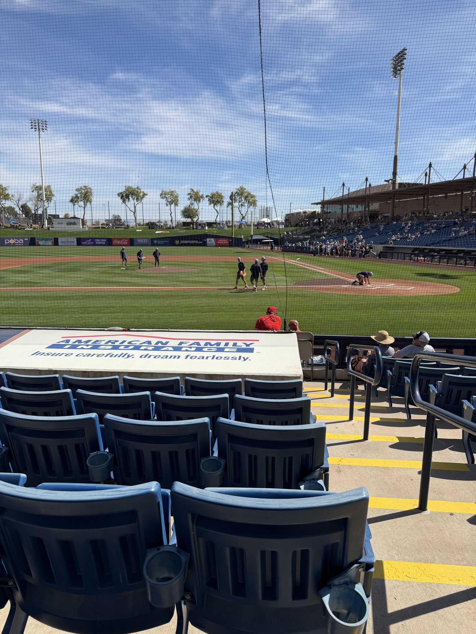 Real Fan View taken from Section 108 at American Family Fields of Phoenix by Benjamin N