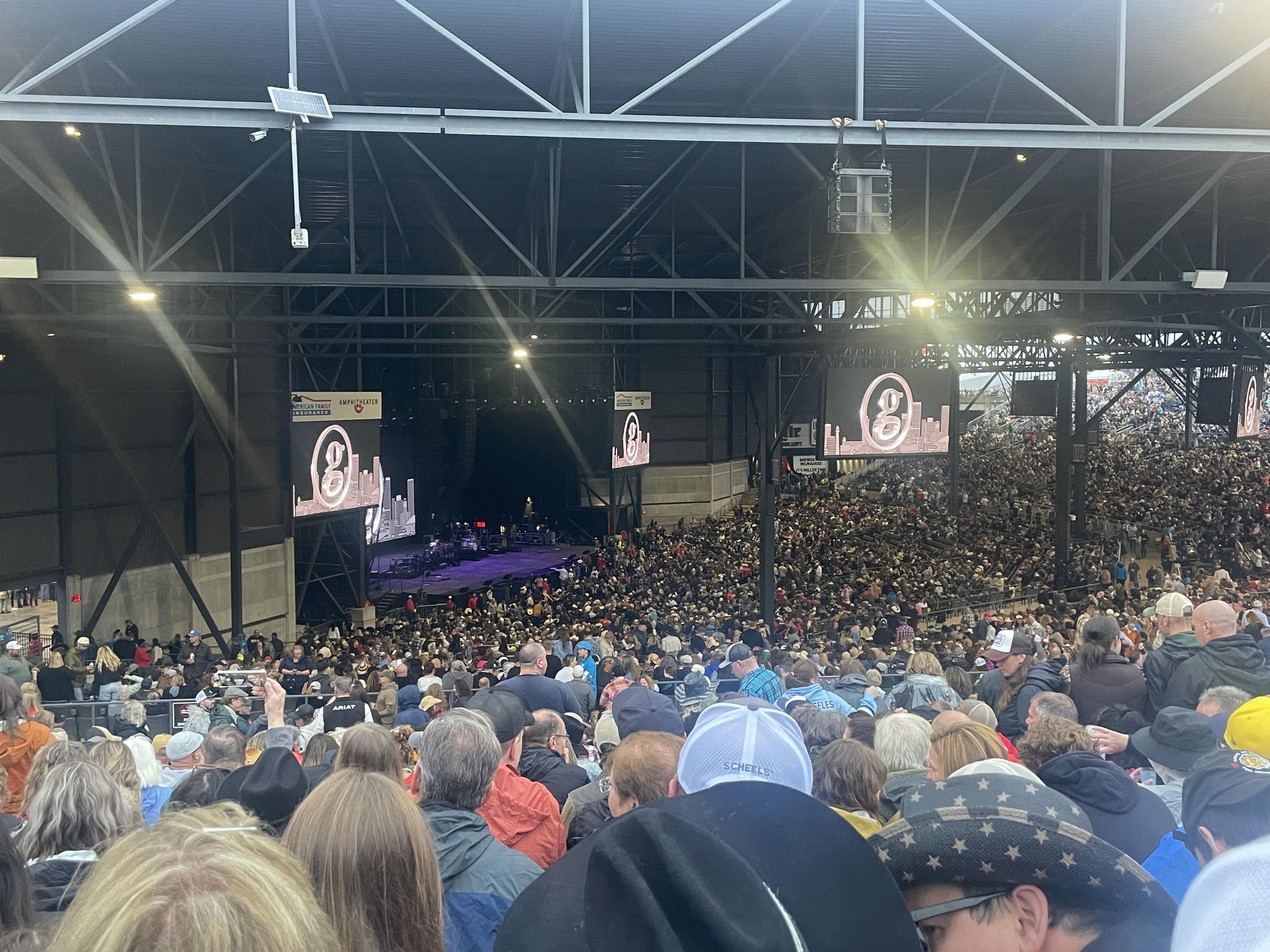 Real Fan View taken from Section 314 at American Family Insurance Amphitheater - Summerfest Grounds by Randy J