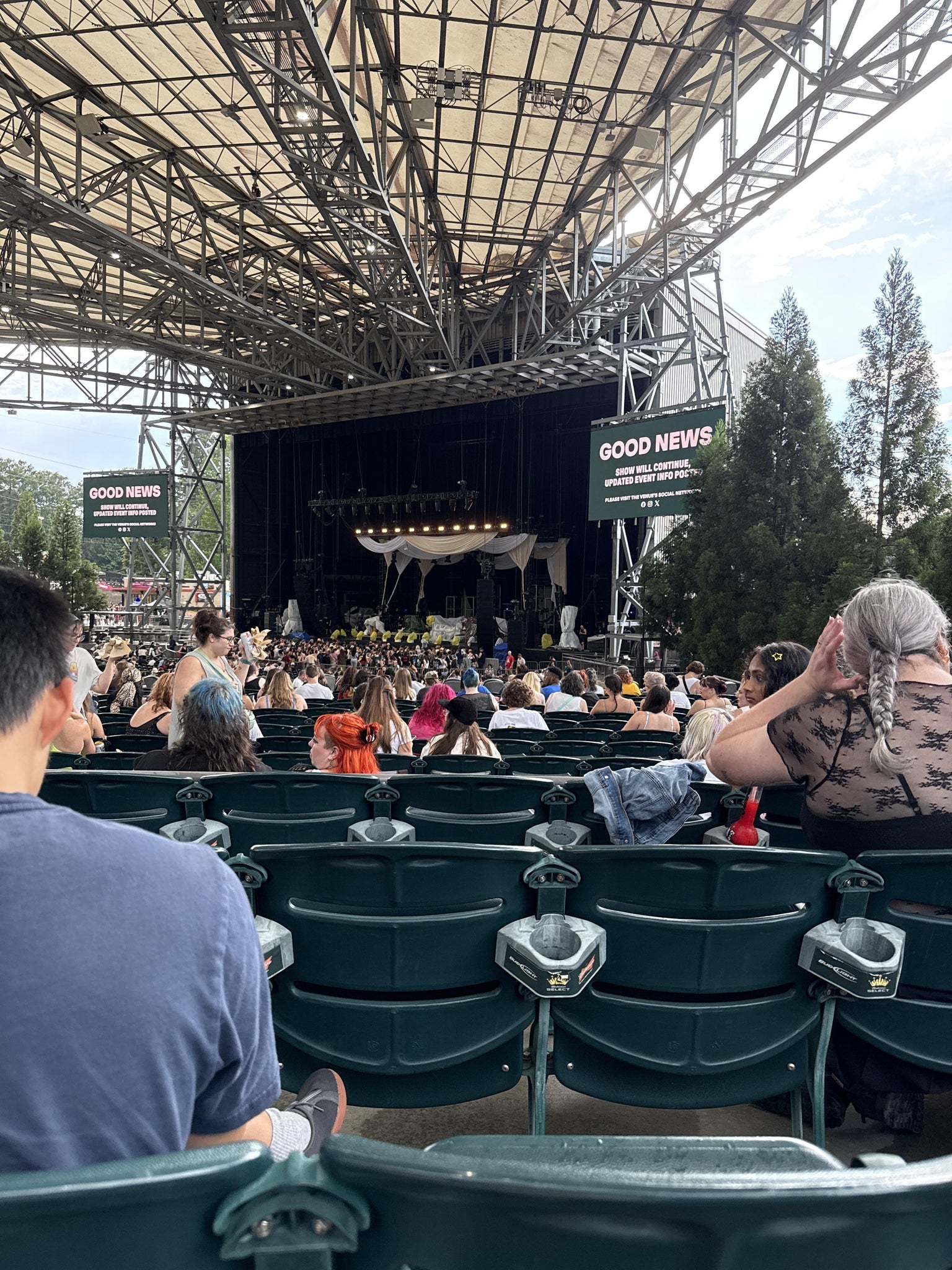 Real Fan View taken from Section 101 at Ameris Bank Amphitheatre by Ak H