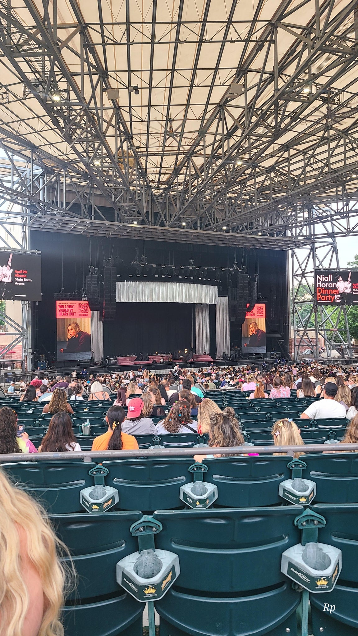 Real Fan View taken from Section 104 at Ameris Bank Amphitheatre by Pamela y V