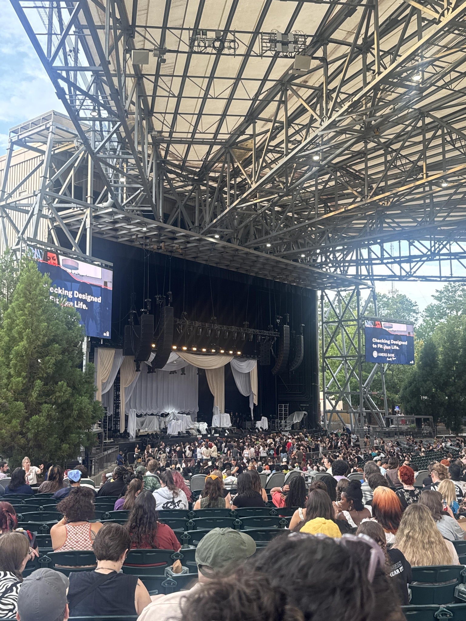Real Fan View taken from Section 105 at Ameris Bank Amphitheatre by Anonymous User
