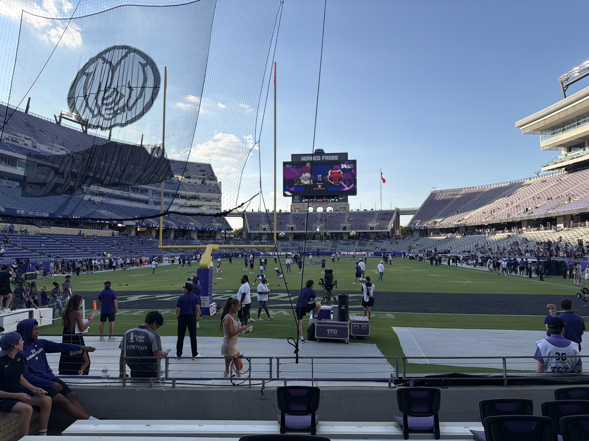 Real Fan View taken from Section 132 at Amon G. Carter Stadium by Daylon C
