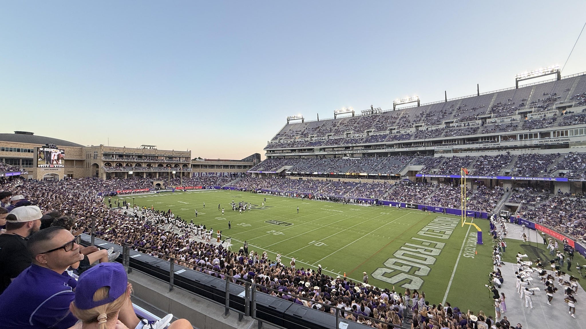 Real Fan View taken from Section 230 at Amon G. Carter Stadium by Victor R