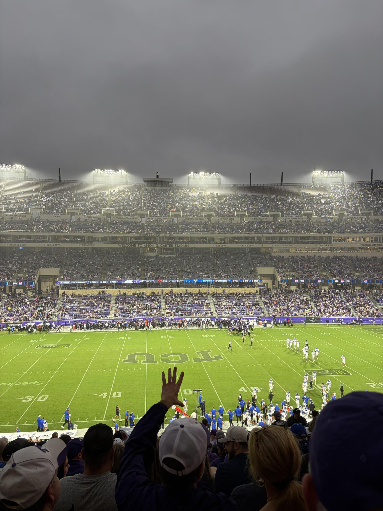 Real Fan View taken from Section 234 at Amon G. Carter Stadium by Sabrin N