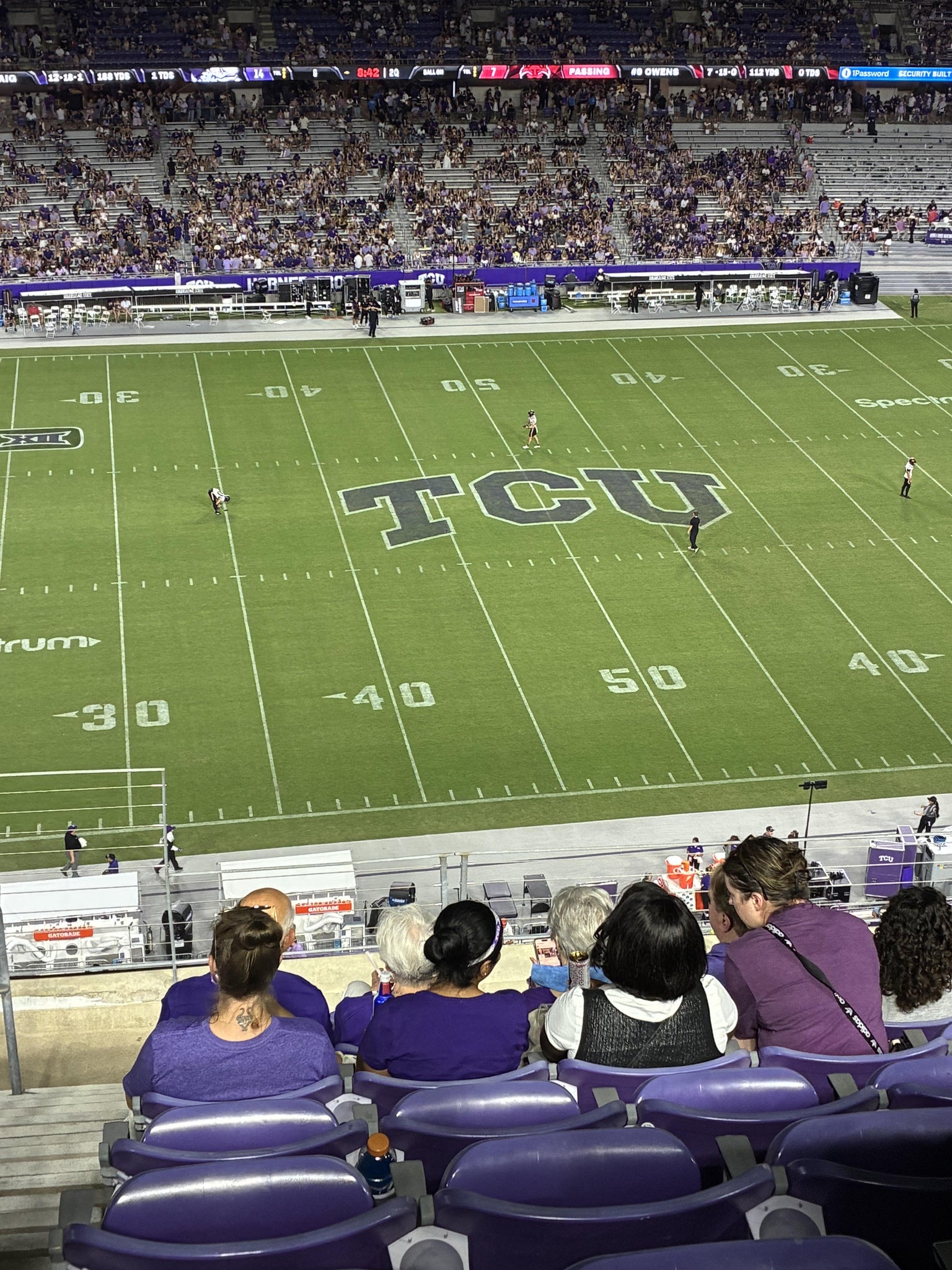 Real Fan View taken from Section 307 at Amon G. Carter Stadium by Georgia R