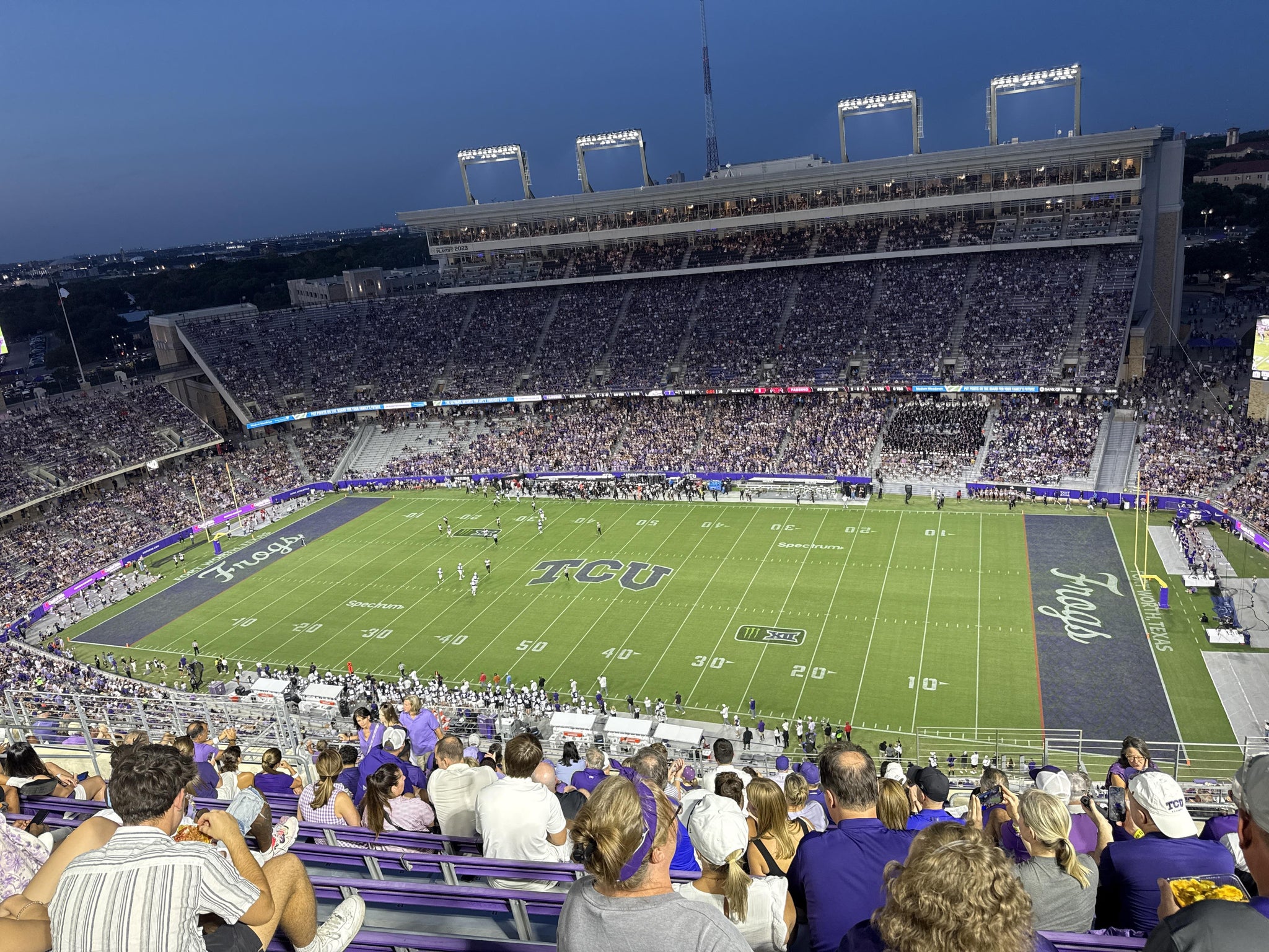 Real Fan View taken from Section 406 at Amon G. Carter Stadium by Luke L