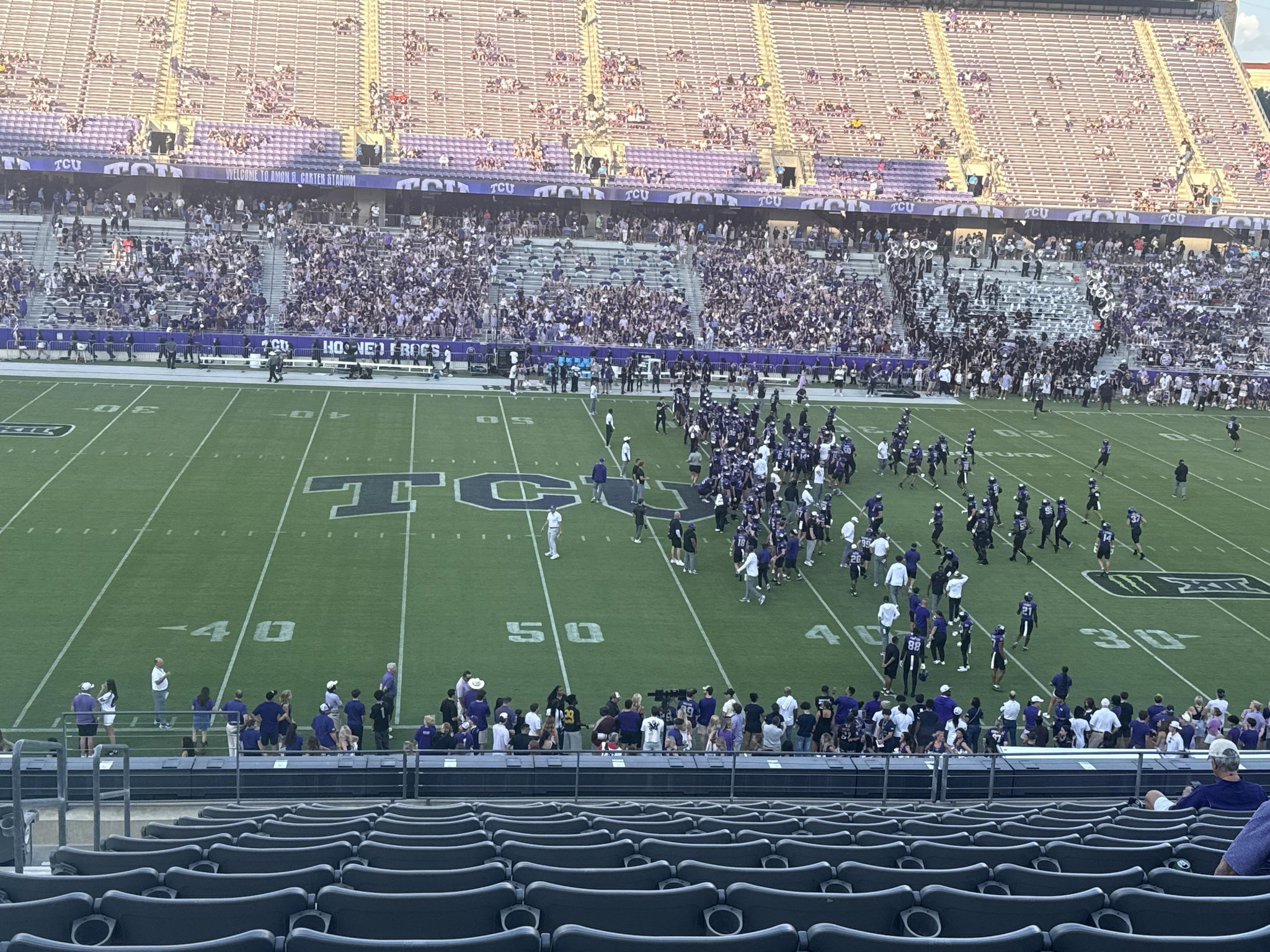 Real Fan View taken from Champions Club 207 at Amon G. Carter Stadium by Chad C