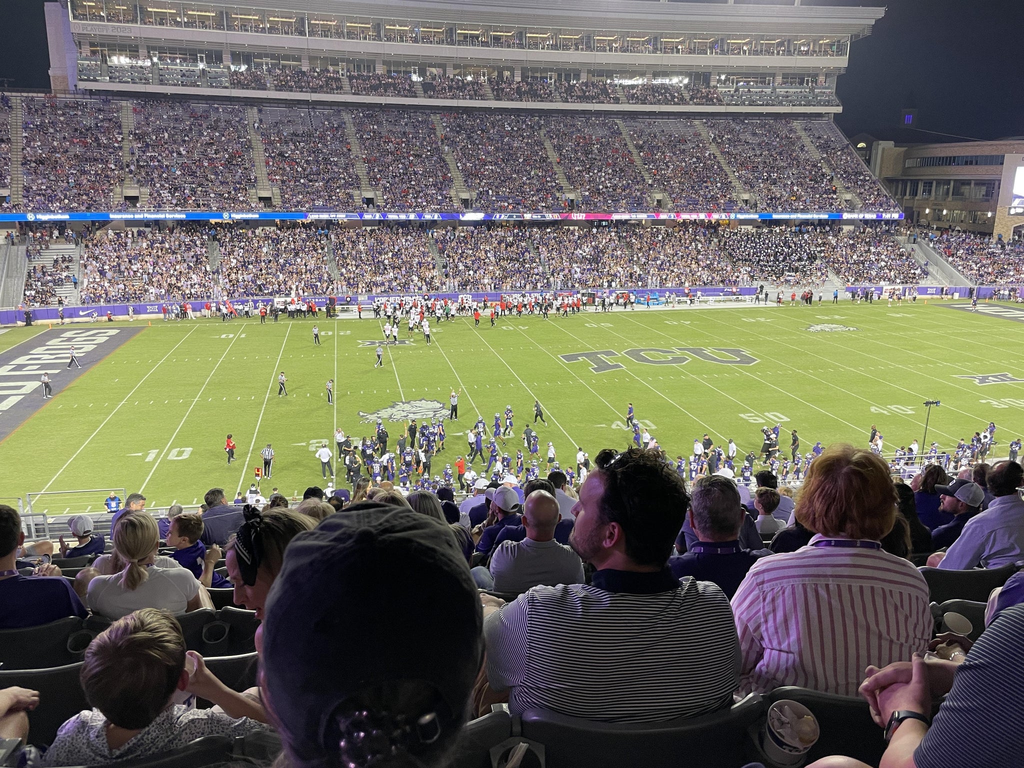 Real Fan View taken from Champions Club 209 at Amon G. Carter Stadium by Nathan B