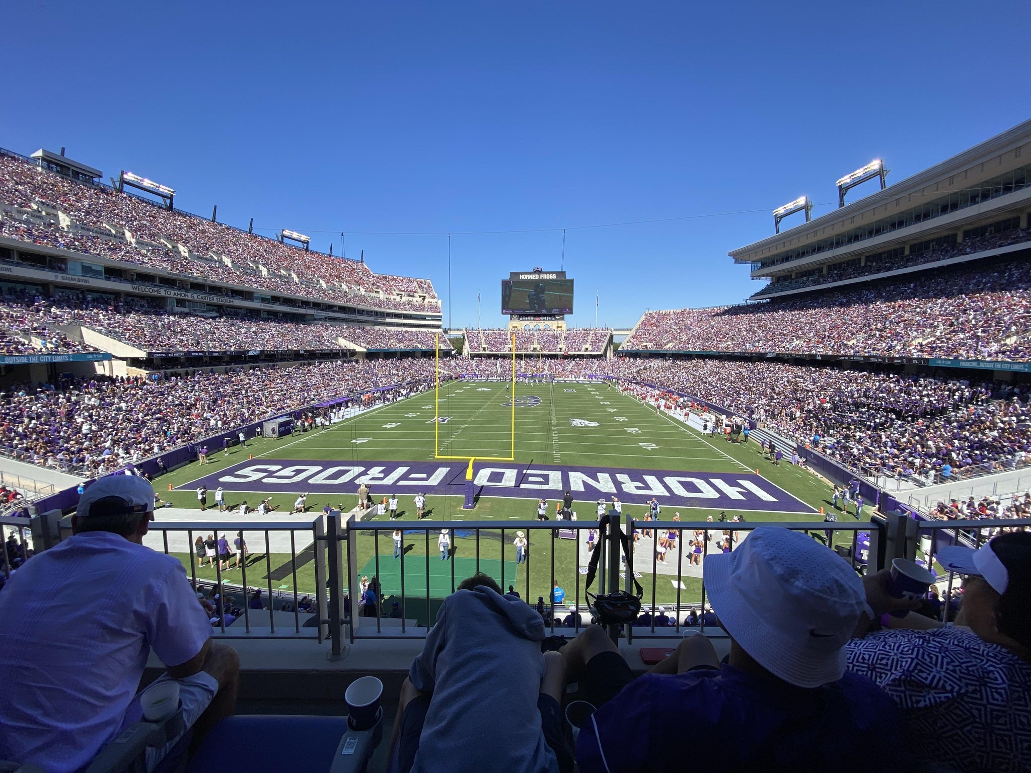 Real Fan View taken from South End Zone Club 2 at Amon G. Carter Stadium by Christian C