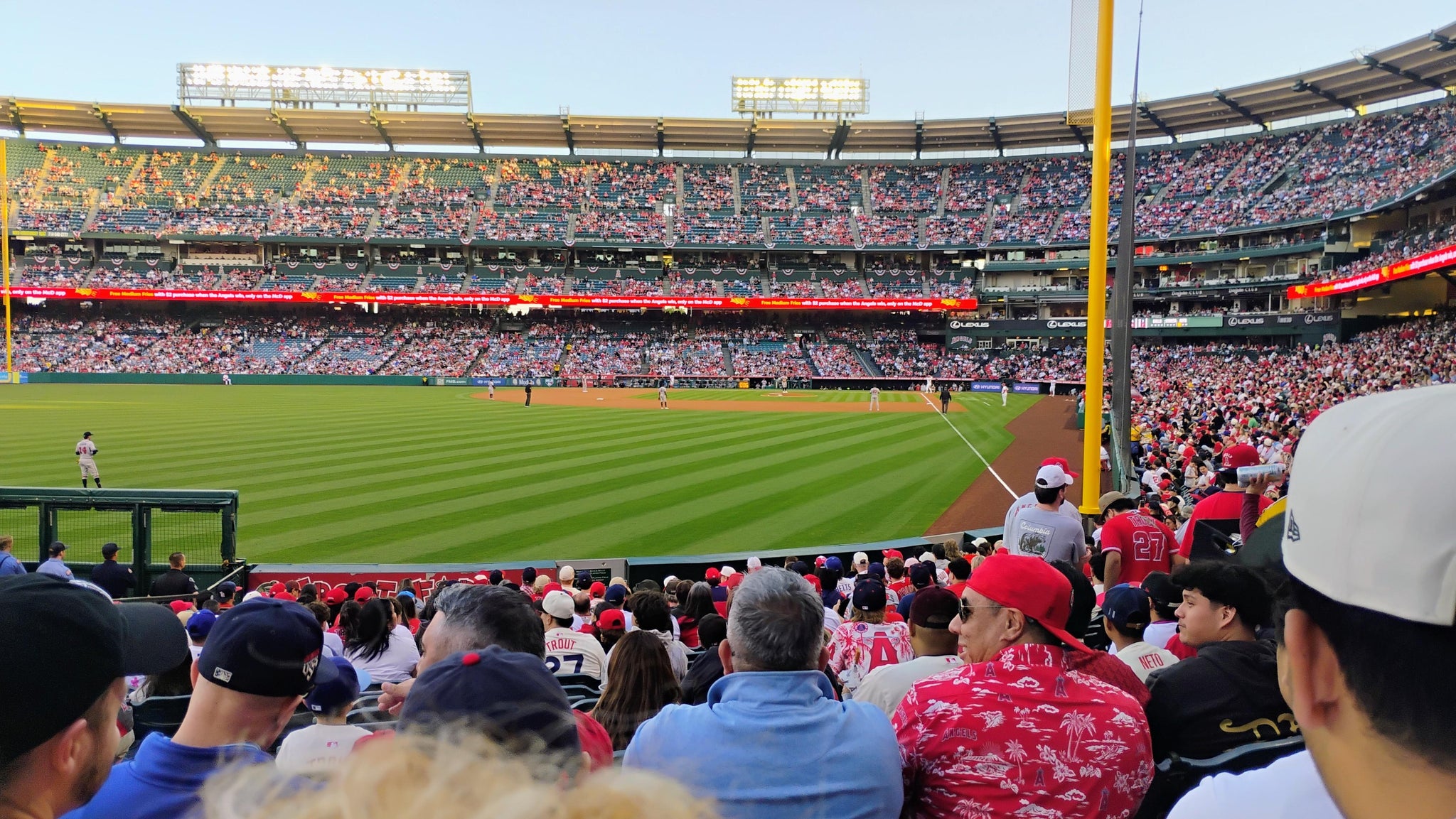 Real Fan View taken from Section 101 at Angel Stadium by Mauricio V