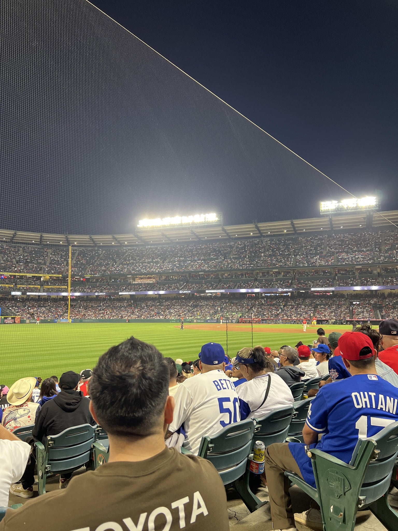 Real Fan View taken from Section 104 at Angel Stadium by Beatriz L