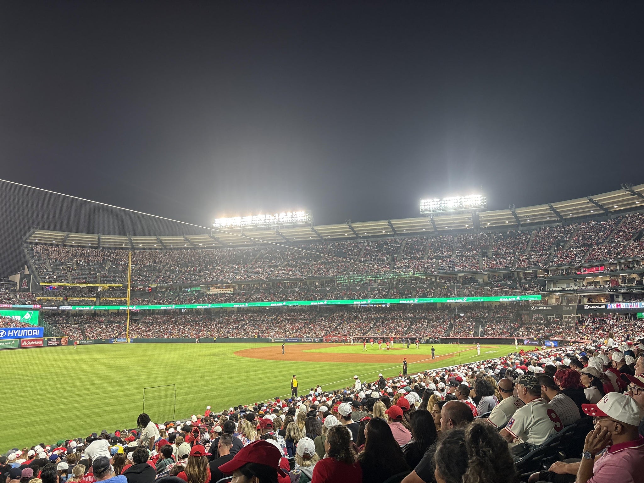 Real Fan View taken from Section 104 at Angel Stadium by Nancy H