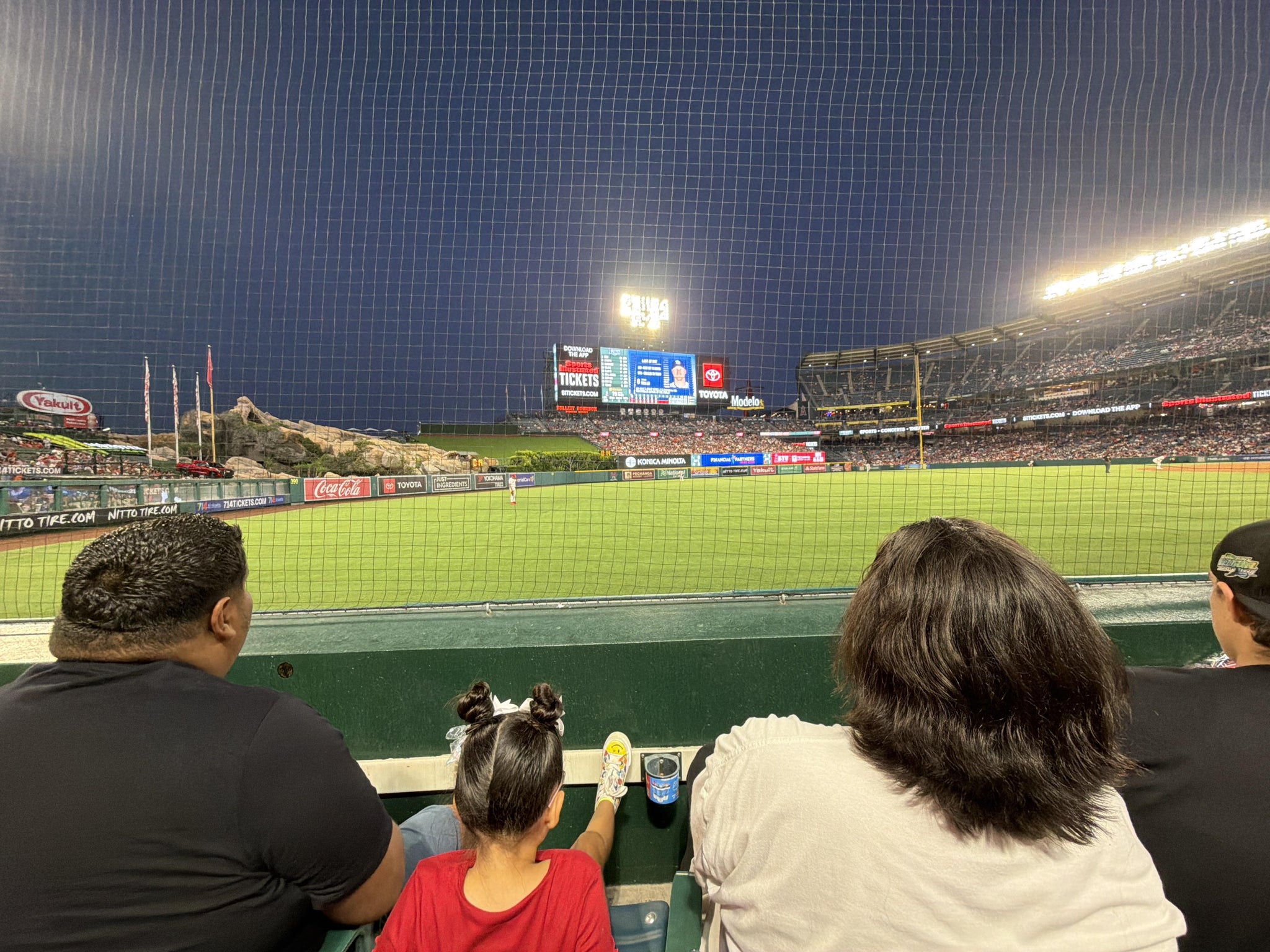 Real Fan View taken from Section 105 at Angel Stadium by Jasmine M