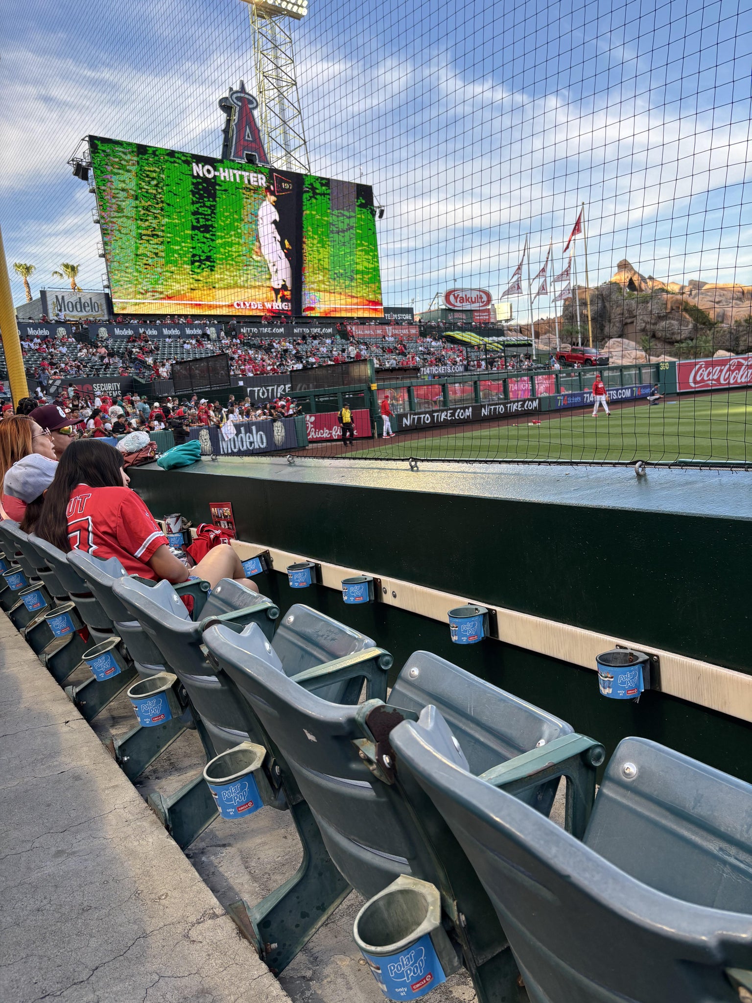 Real Fan View taken from Section 105 at Angel Stadium by Sharon W