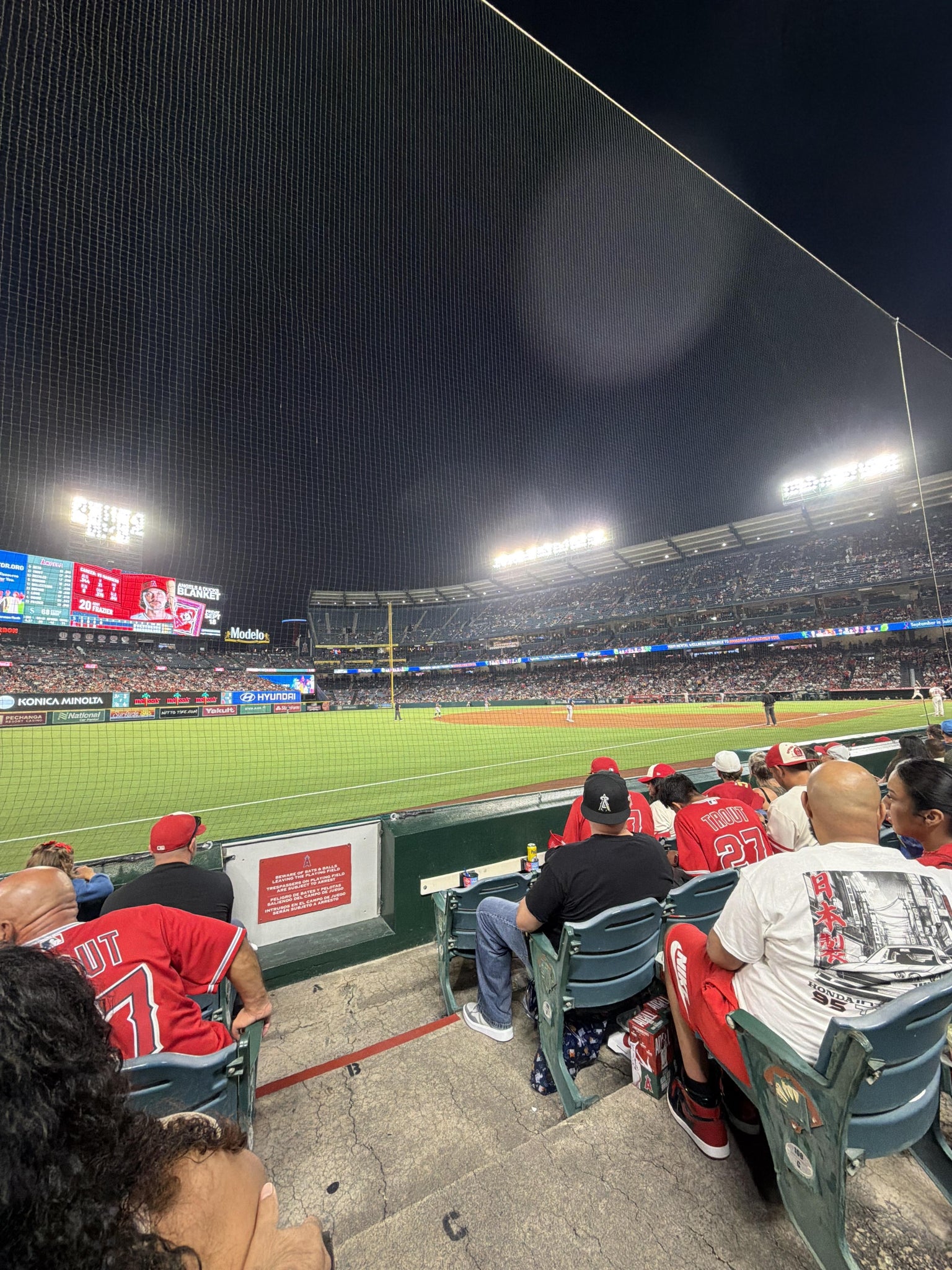 Real Fan View taken from Section 107 at Angel Stadium by Alan M