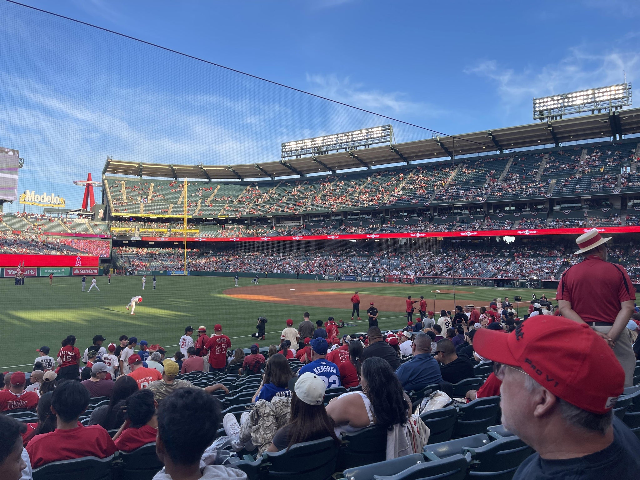 Real Fan View taken from Section 107 at Angel Stadium by James C