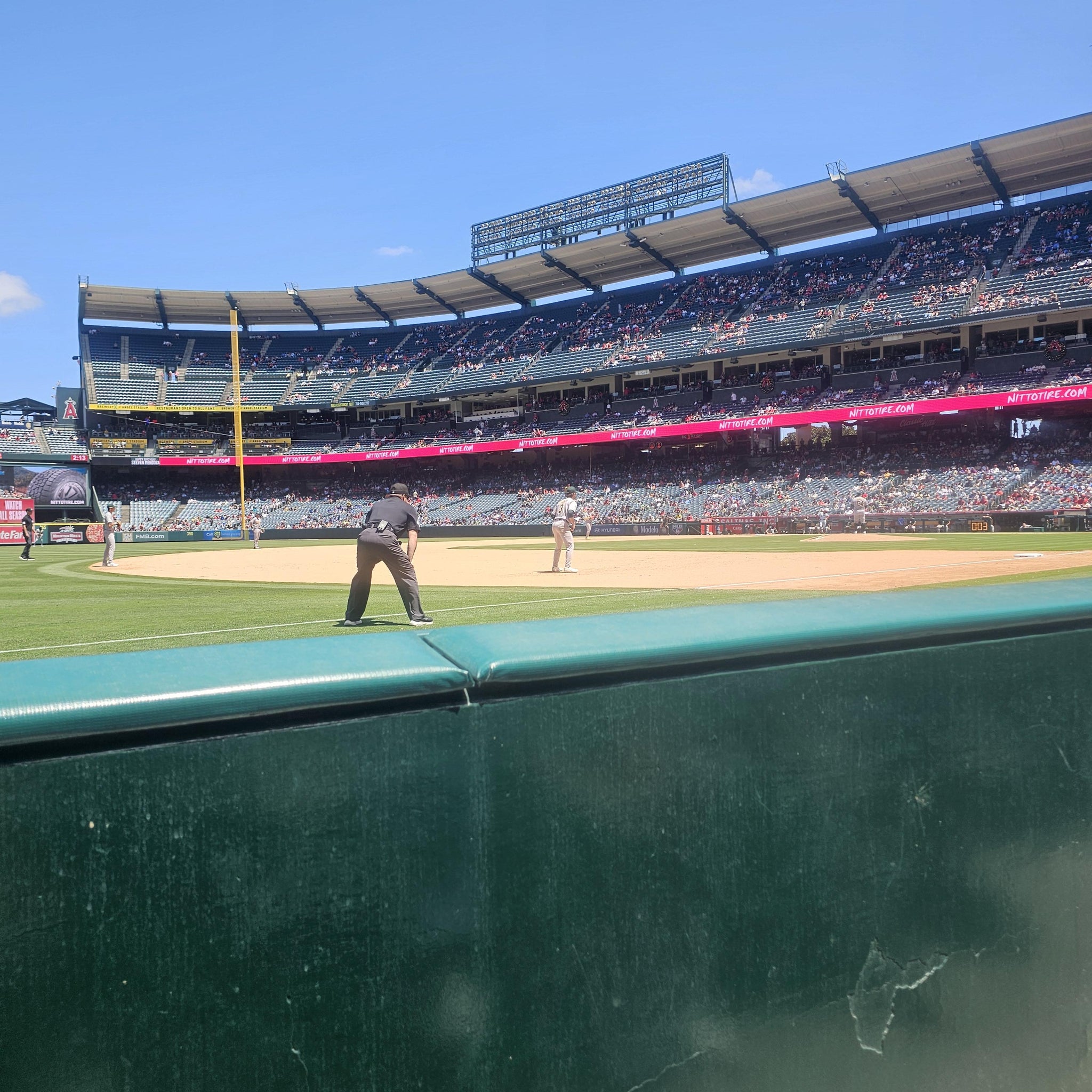 Real Fan View taken from Section 109 at Angel Stadium by Robert B