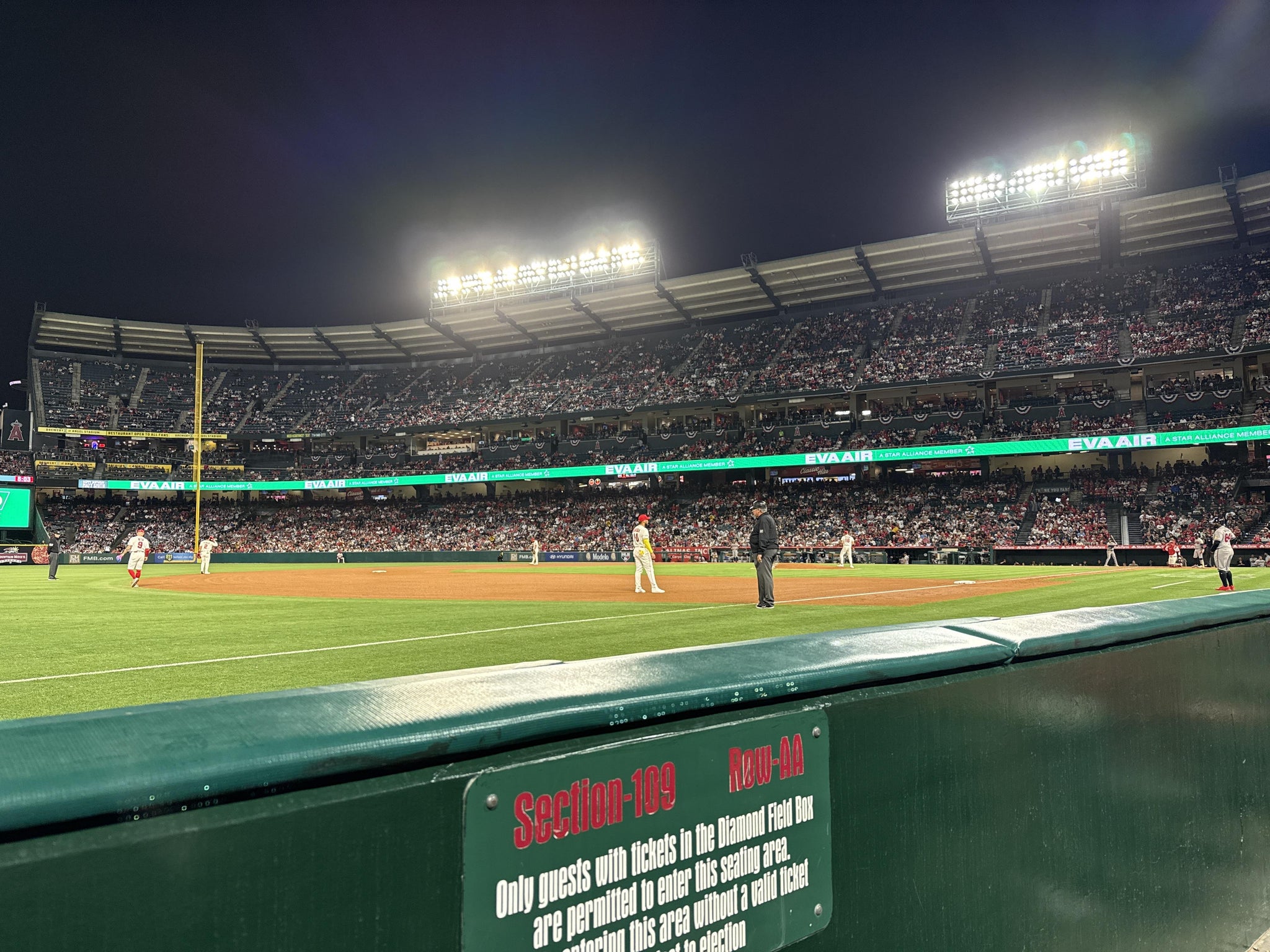 Real Fan View taken from Section 109 at Angel Stadium by Eric G