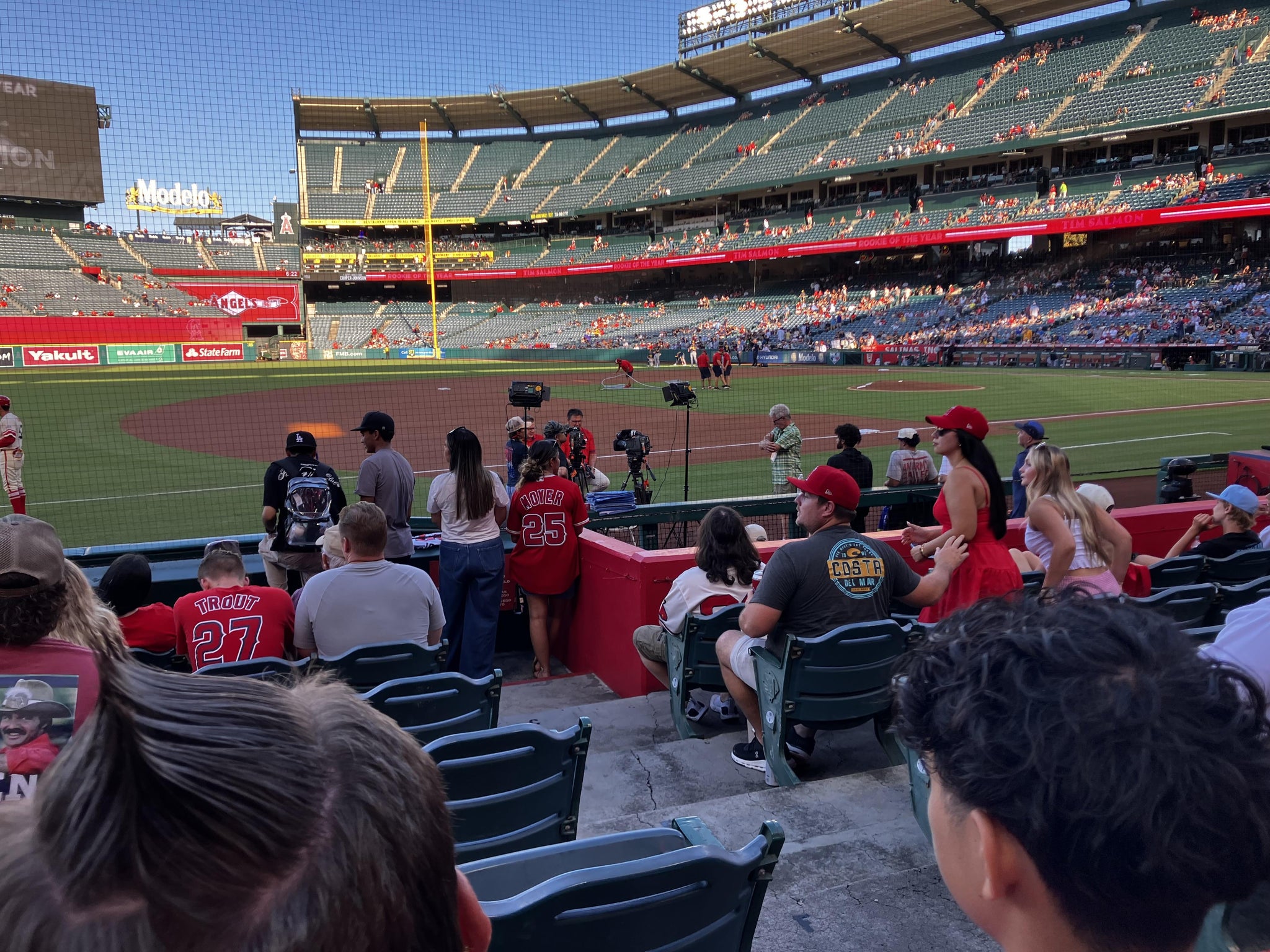 Real Fan View taken from Section 109 at Angel Stadium by Mark L