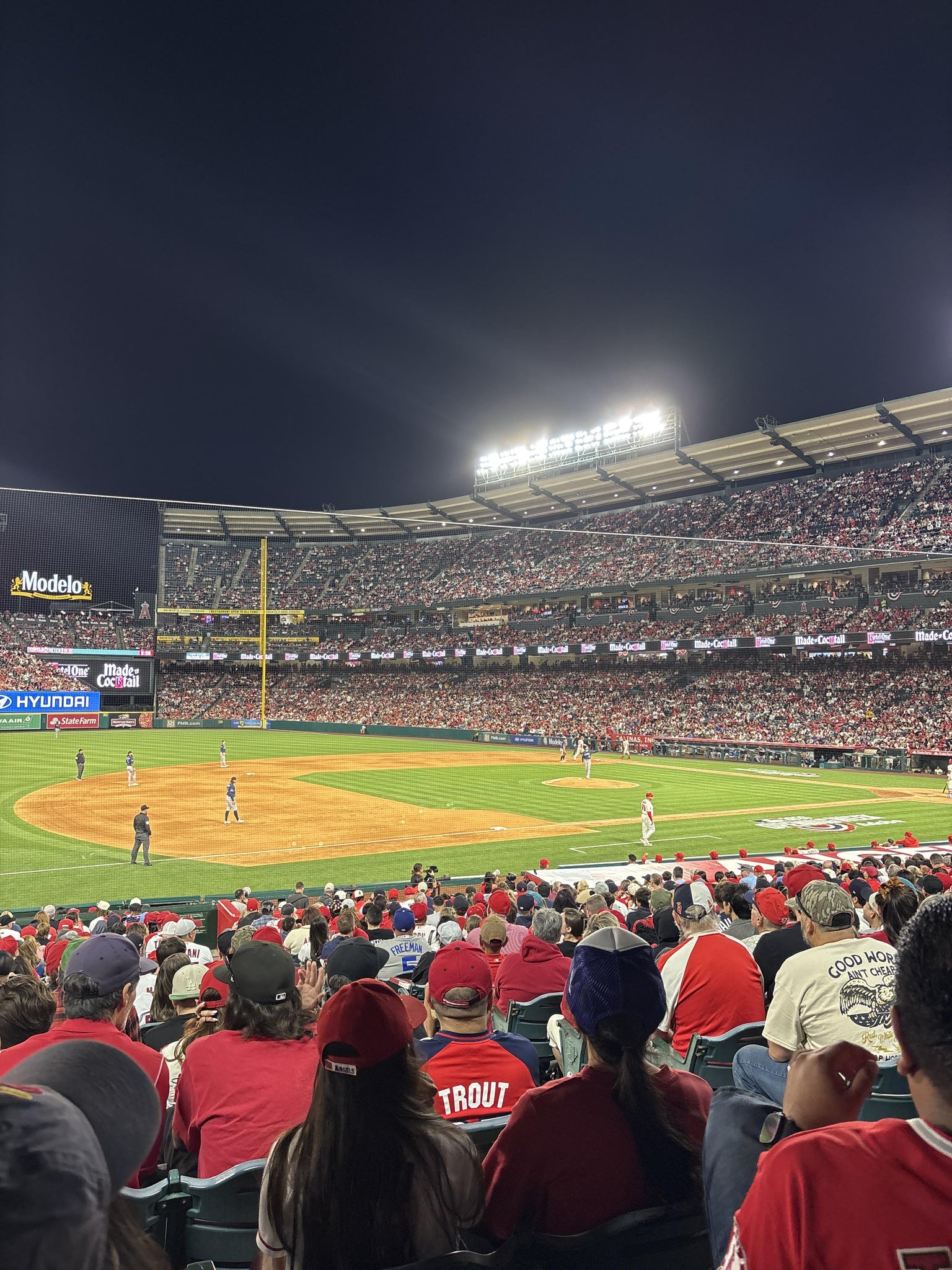 Real Fan View taken from Section 109 at Angel Stadium by Johannah C