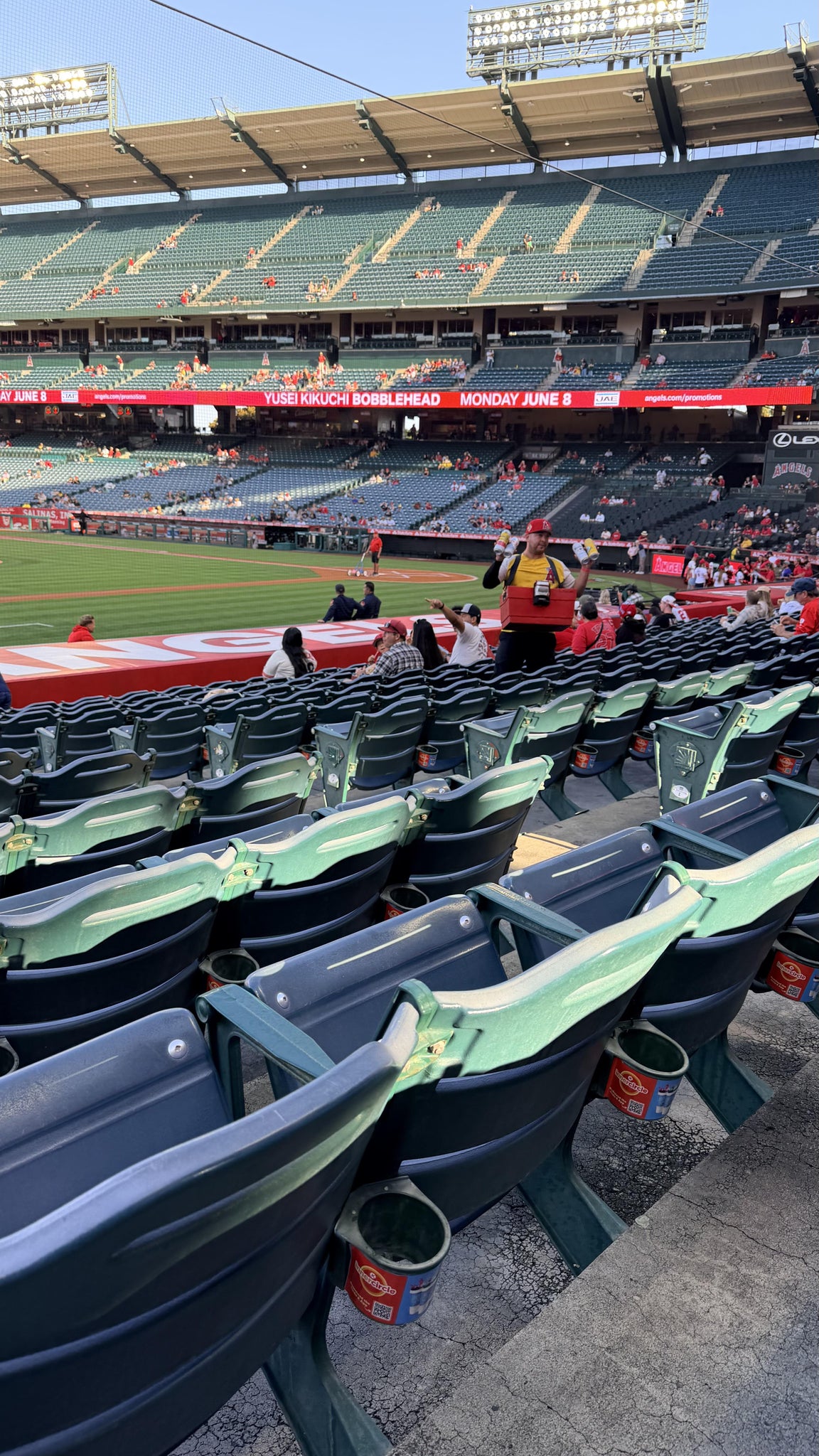 Real Fan View taken from Section 110 at Angel Stadium by Victor P