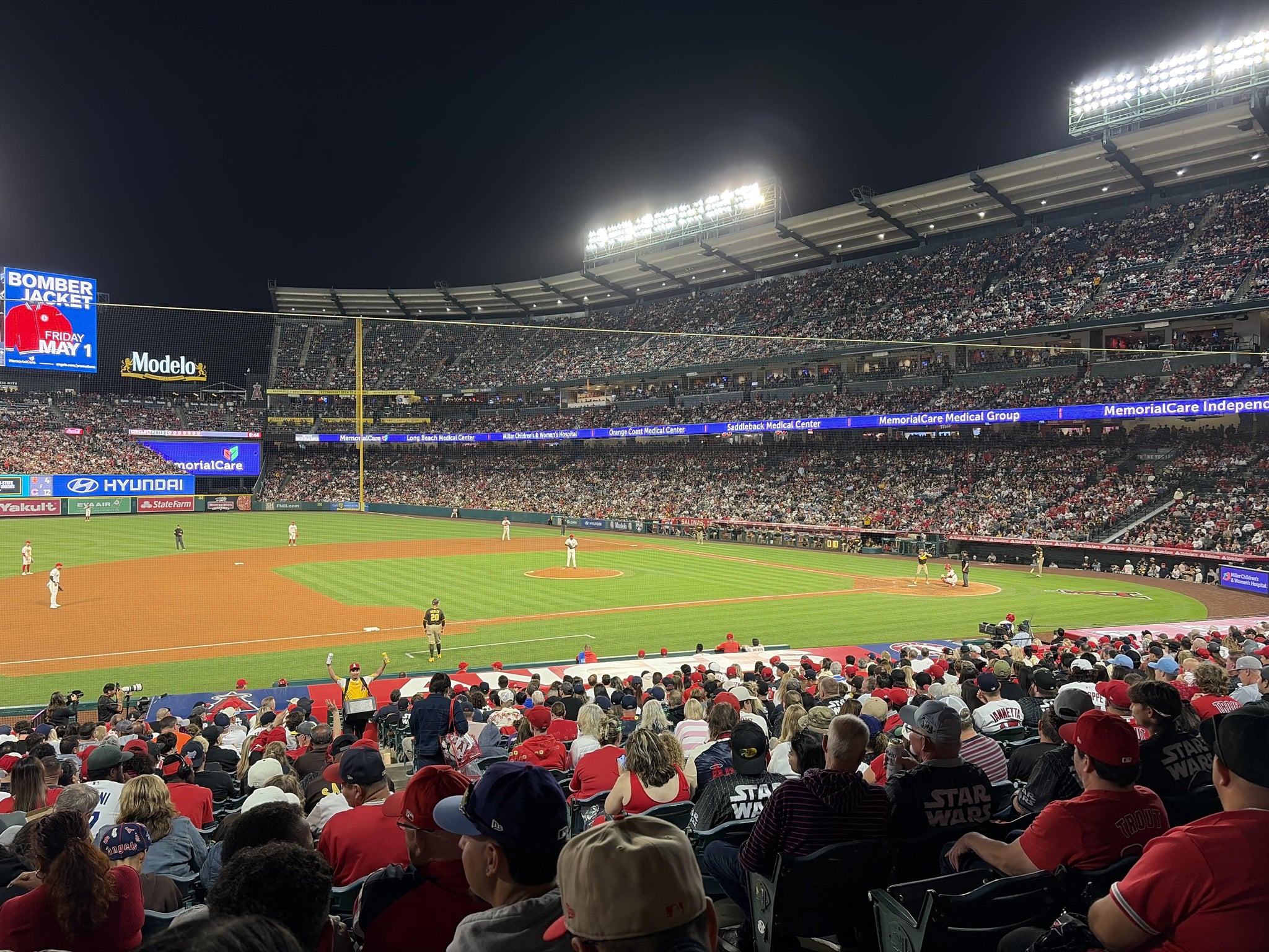 Real Fan View taken from Section 110 at Angel Stadium by Jordan M