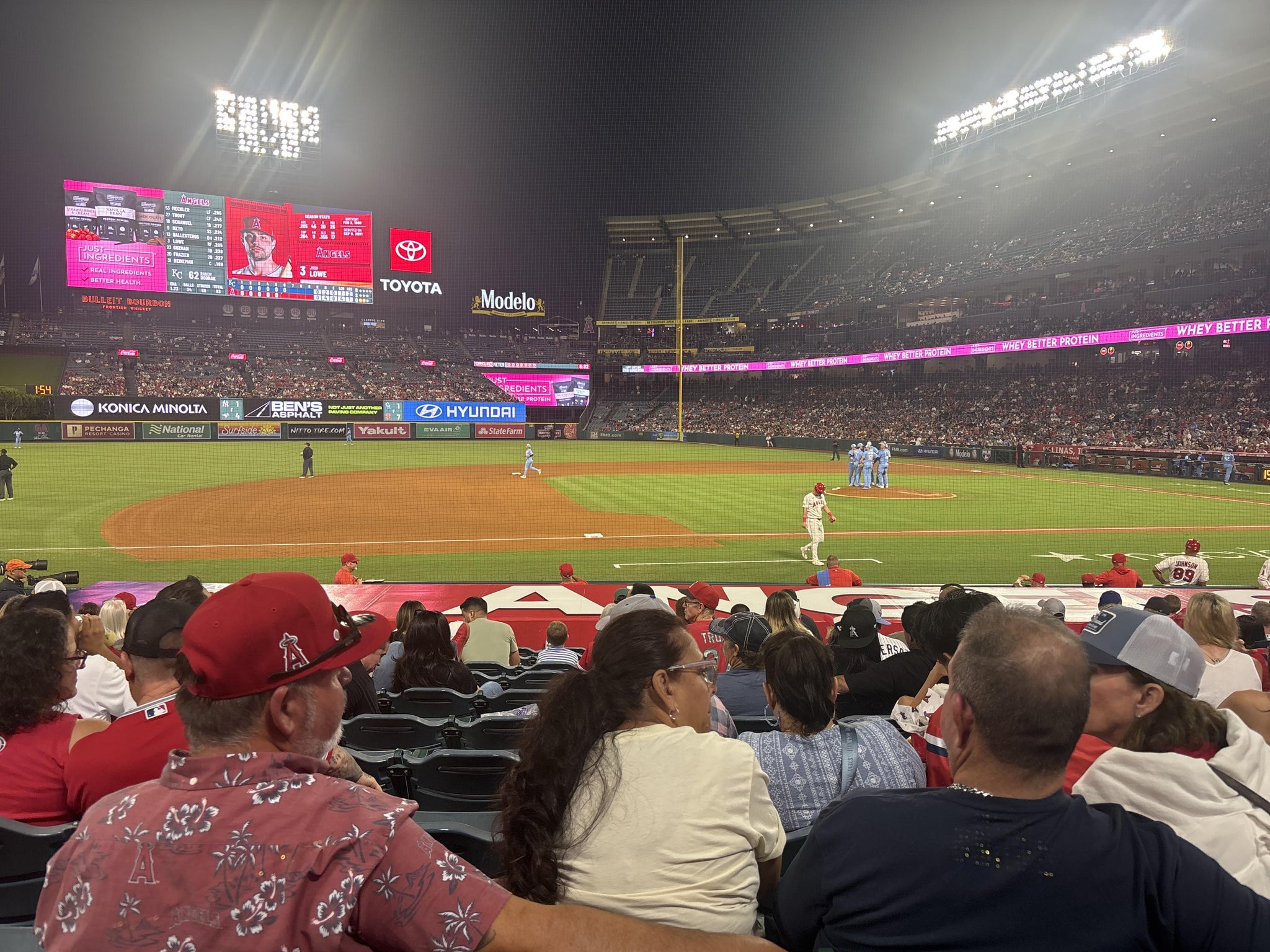 Real Fan View taken from Section 111 at Angel Stadium by Cesar E