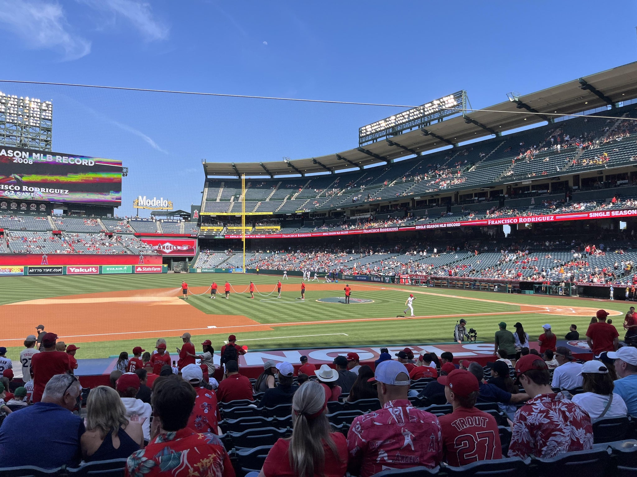 Real Fan View taken from Section 111 at Angel Stadium by Stephen S