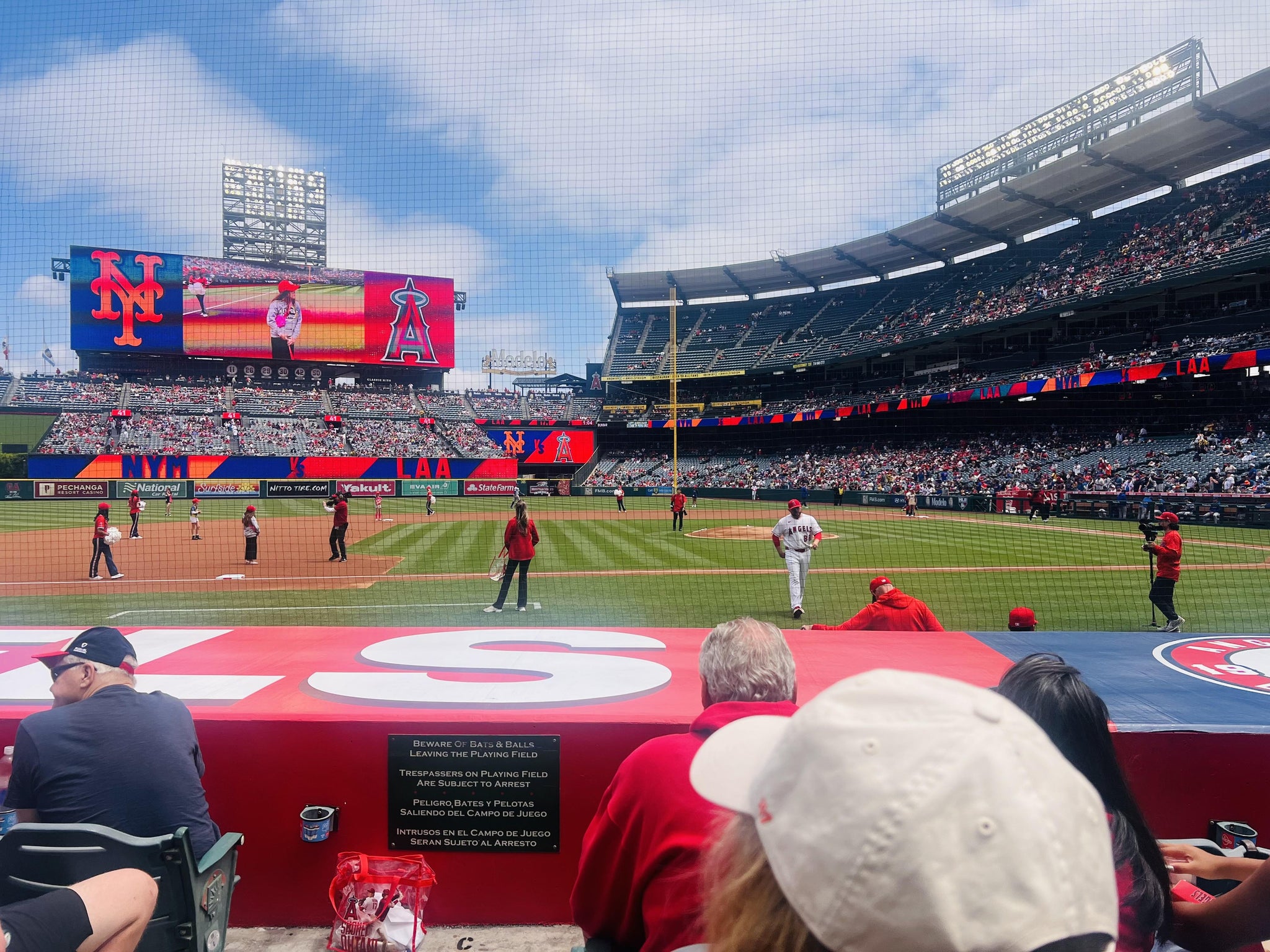 Real Fan View taken from Section 112 at Angel Stadium by David S