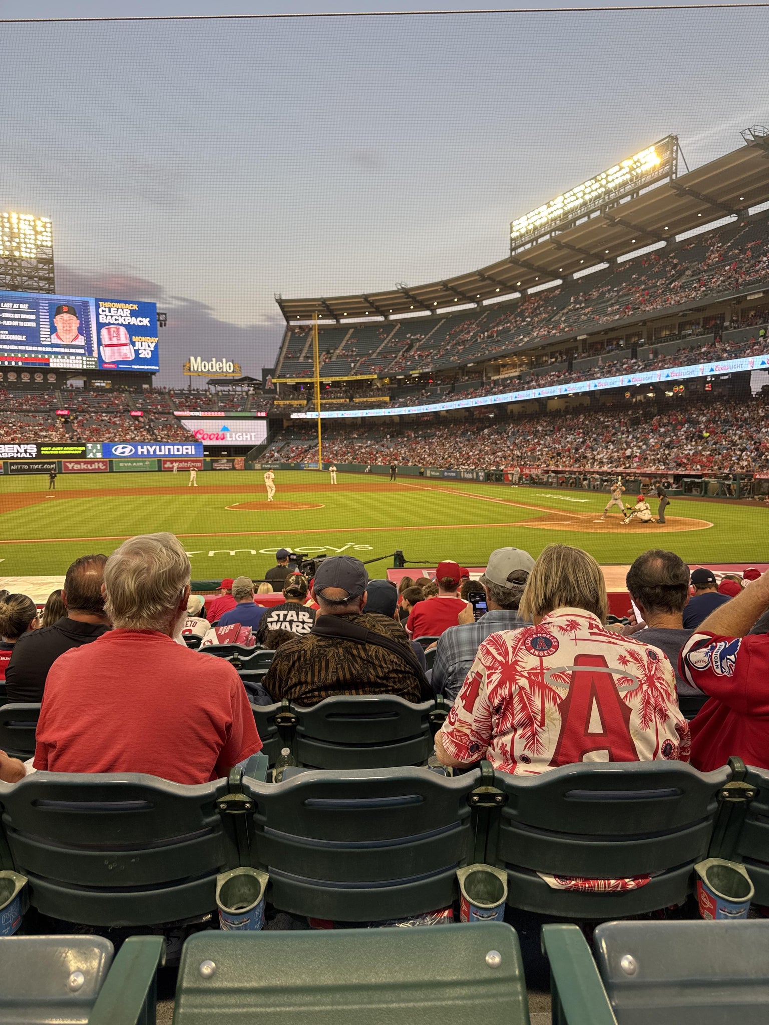 Real Fan View taken from Section 112 at Angel Stadium by Stephanie R