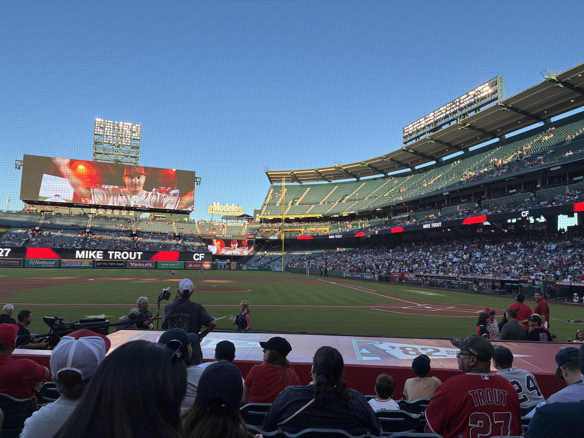 Real Fan View taken from Section 113 at Angel Stadium by Michael M