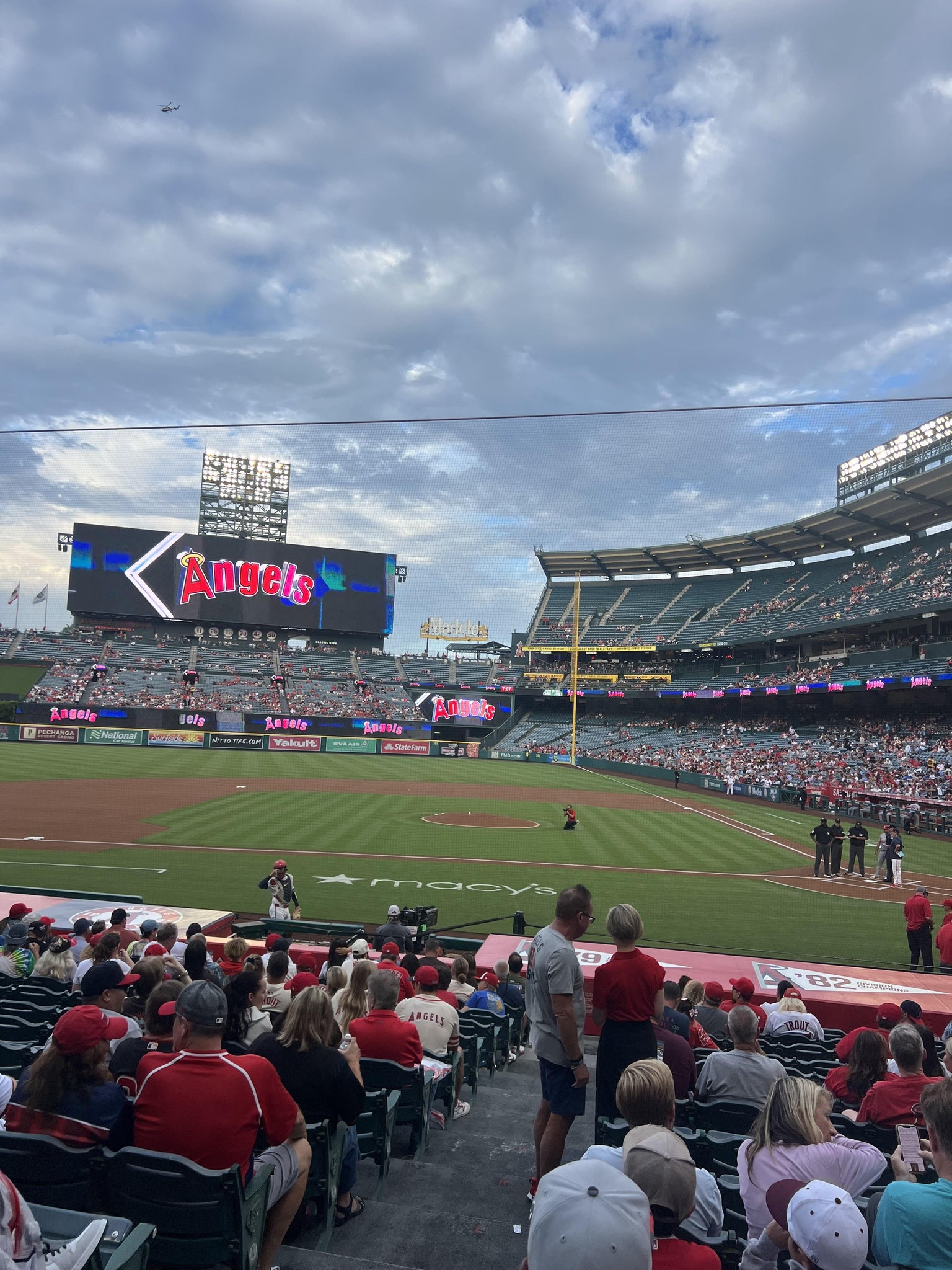 Real Fan View taken from Section 113 at Angel Stadium by Mark C
