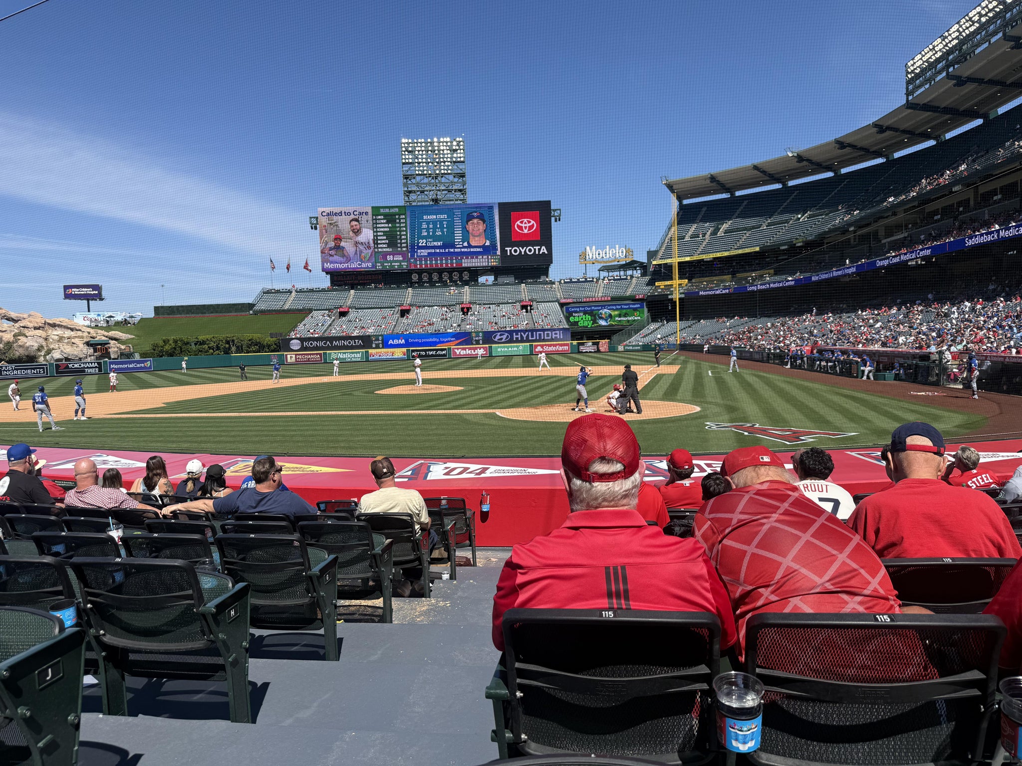 Real Fan View taken from Section 115 at Angel Stadium by Anonymous User